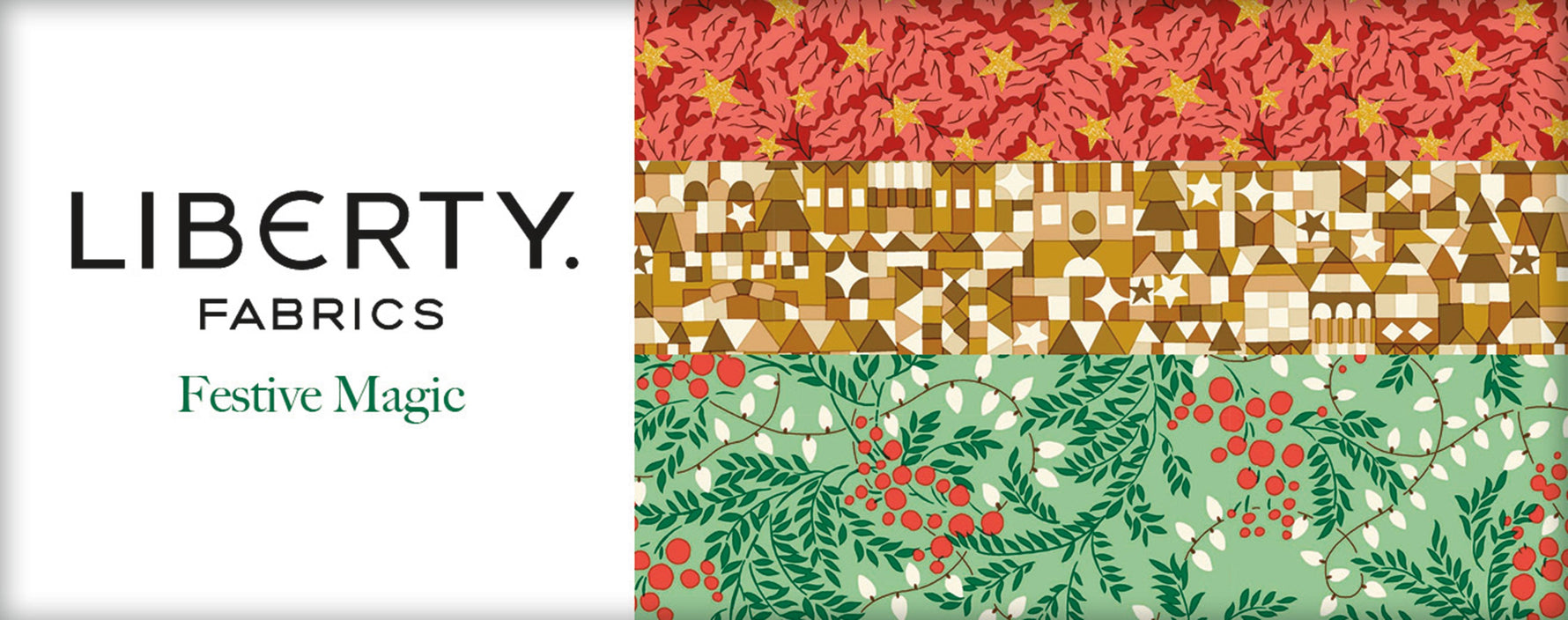 Liberty Festive Magic Fat Quarter Bundle, 20 Pcs.