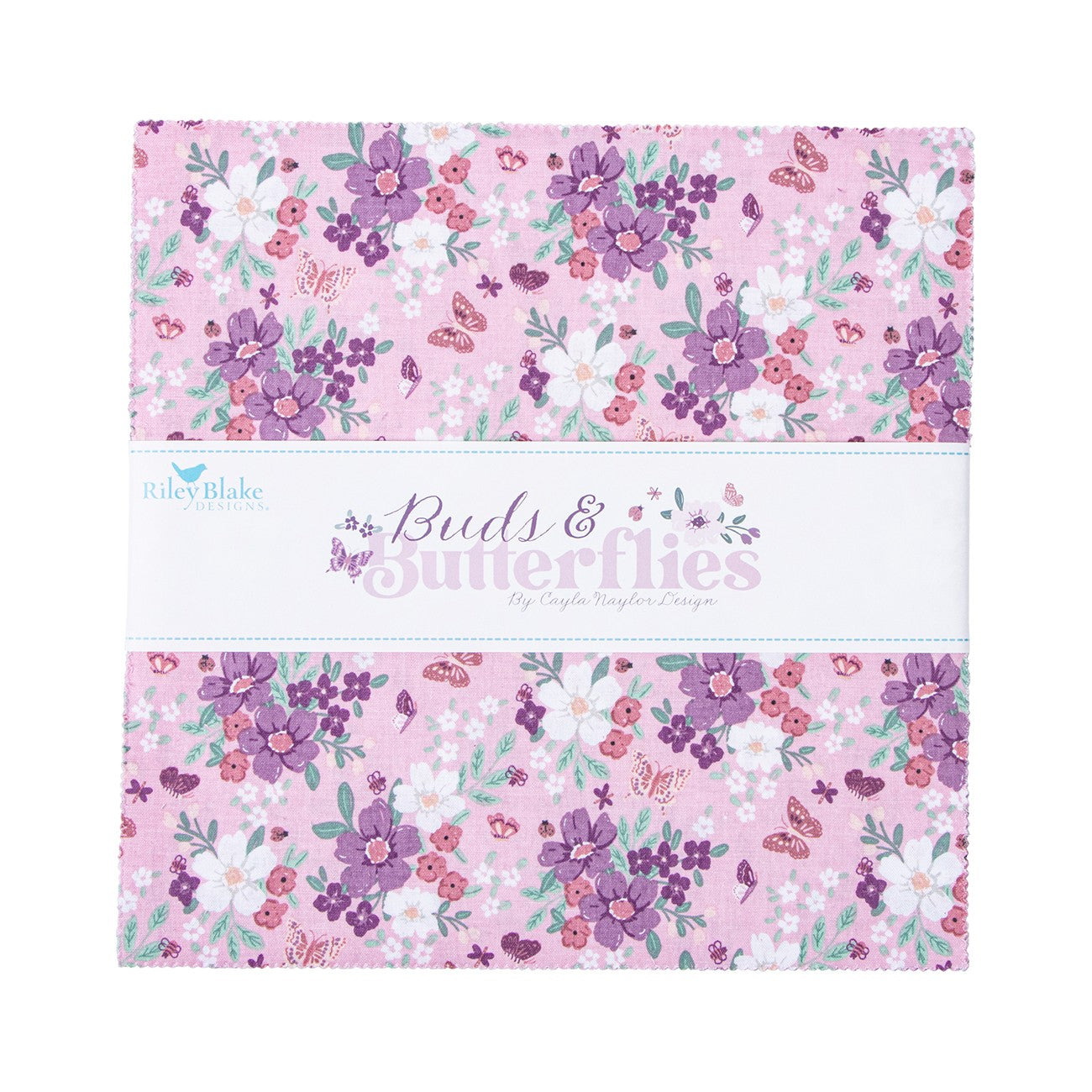 Buds & Butterflies 10in Squares, 42pcs