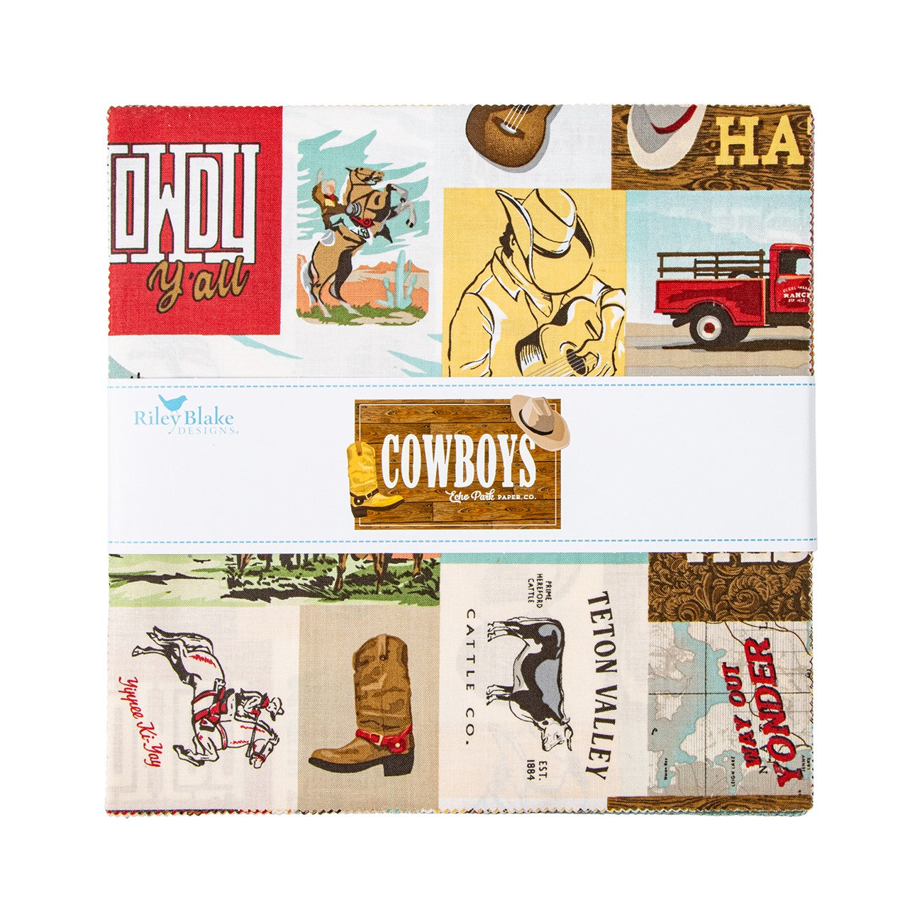Cowboys 10in Squares, 42pcs