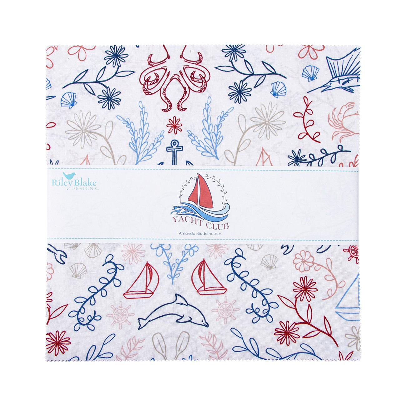 Yacht Club 10in Squares, 42pcs/bundle