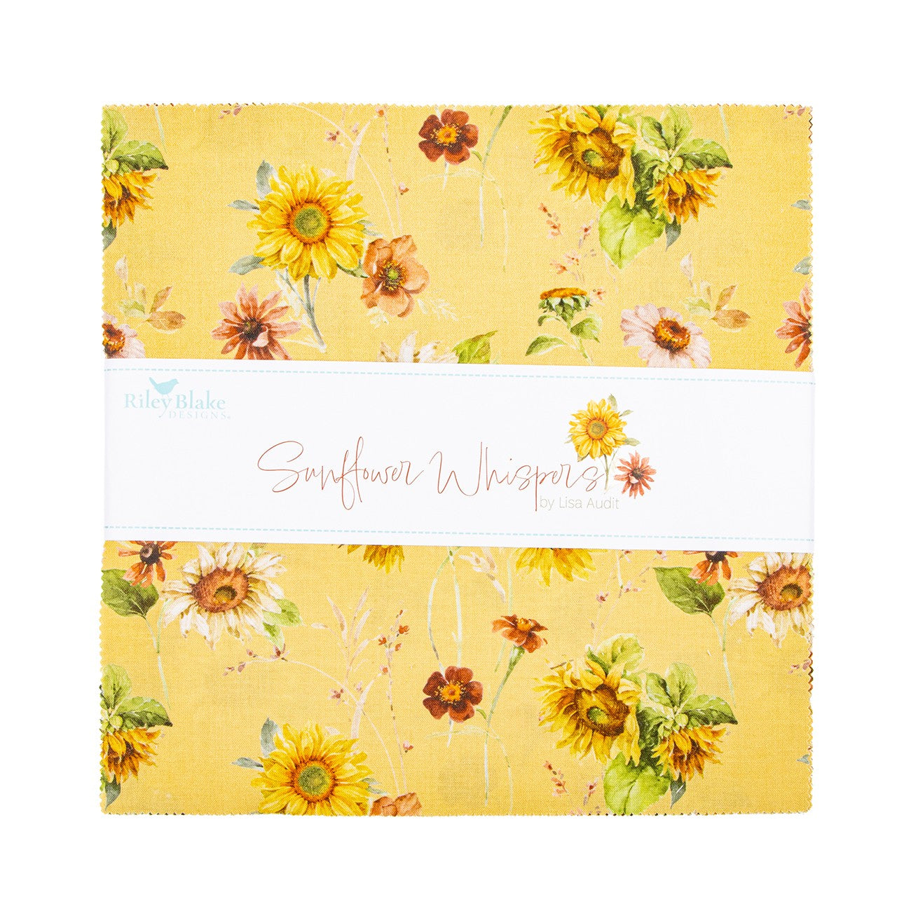 Sunflower Whispers 10in Squares, 42pcs/bundle