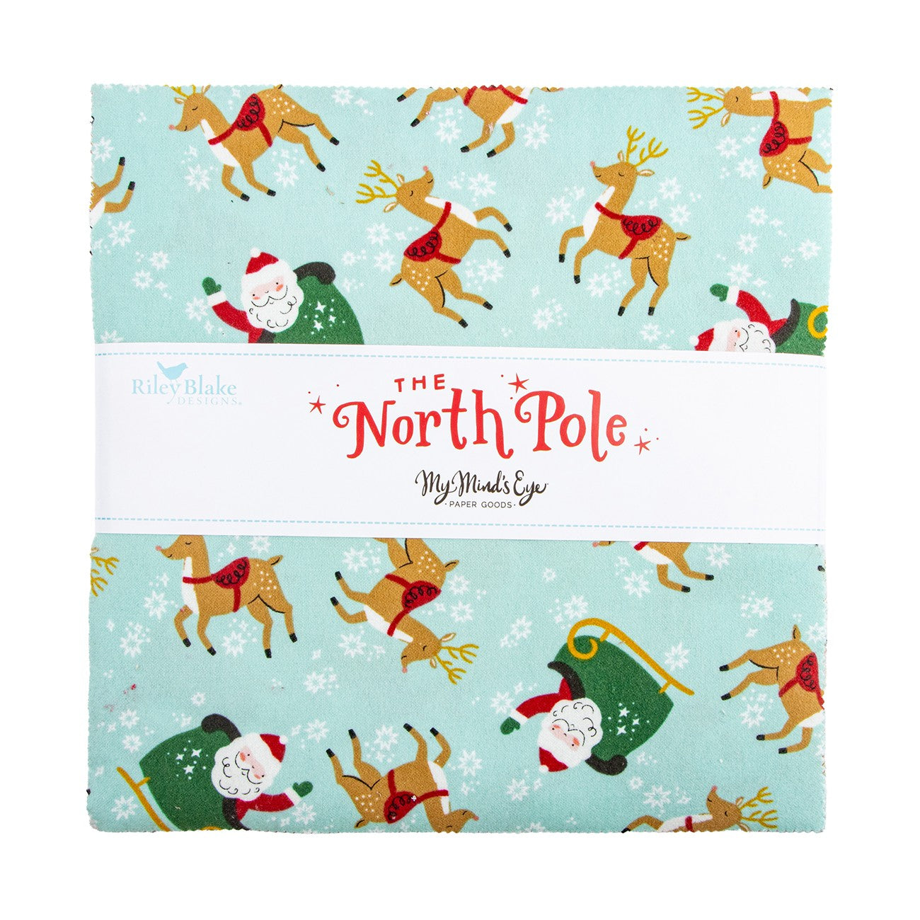 The North Pole Flannel 10in Squares, 42pcs