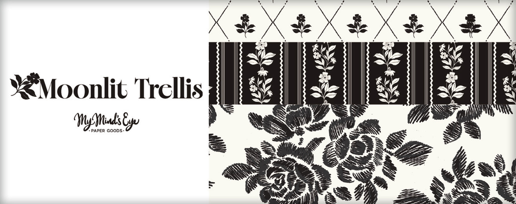 Moonlit Trellis 10in Squares, 42pcs