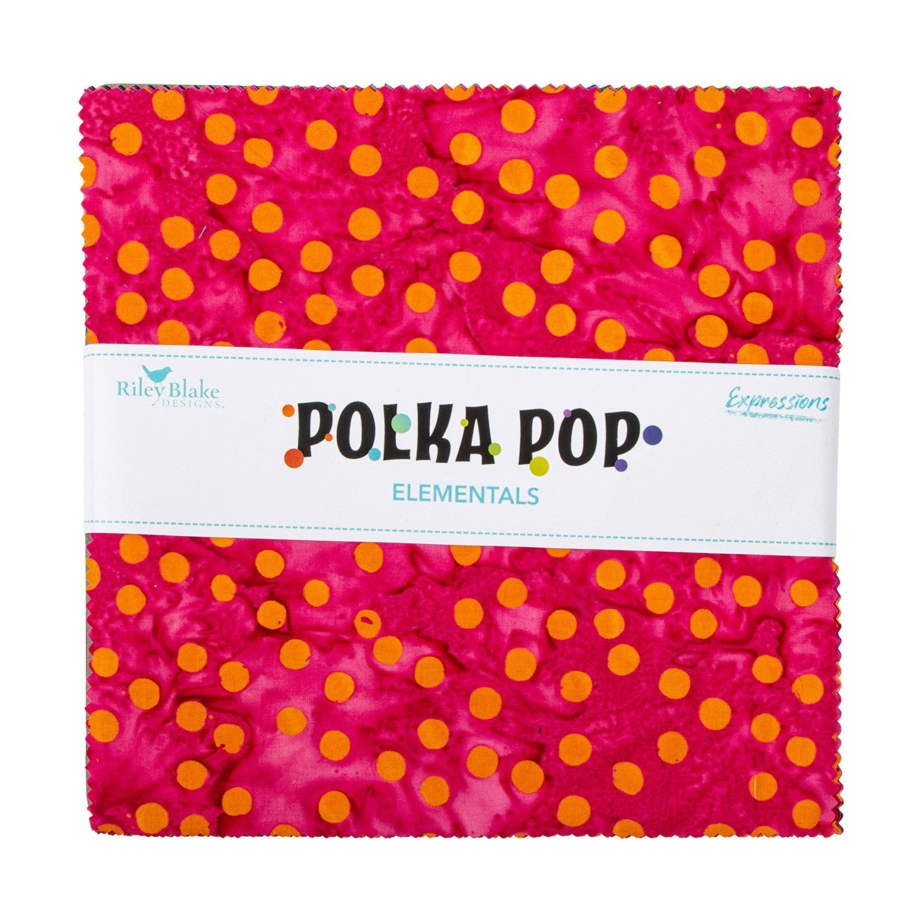 Batiks Elementals Polka Pop 10 Inch Stacker, 42 Pcs.