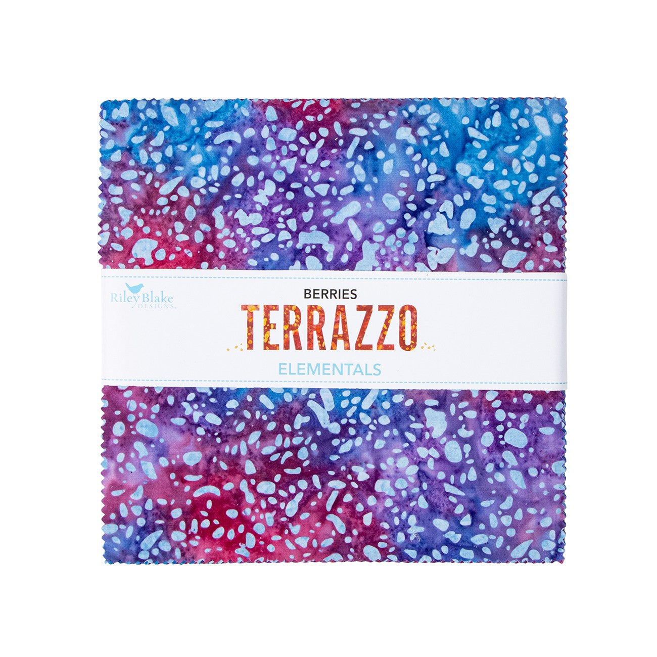 Batiks Elementals Terrazzo Berries 10in Squares A, 42pcs