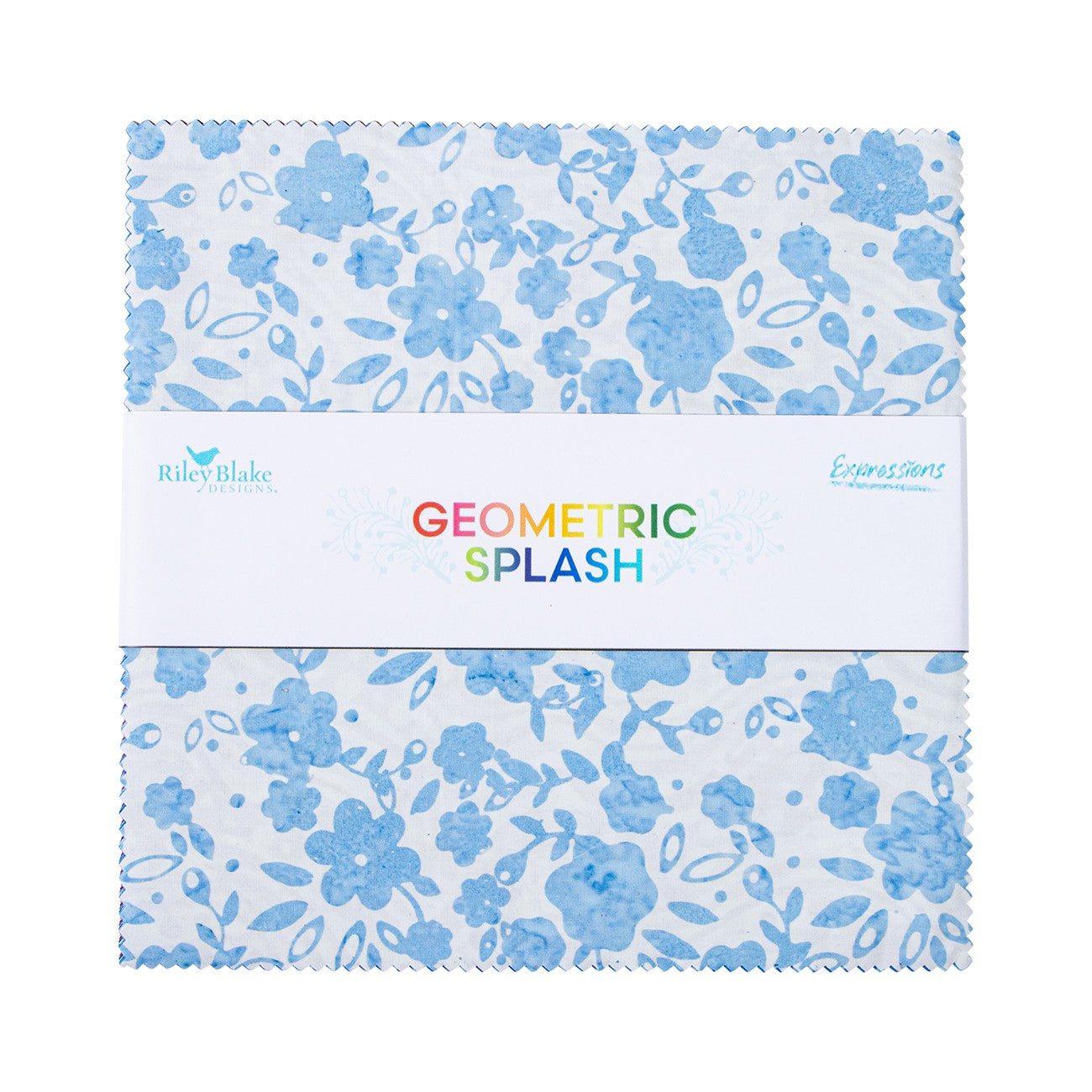 Batiks Geometric Splash 10in Squares, 42pcs/bundle