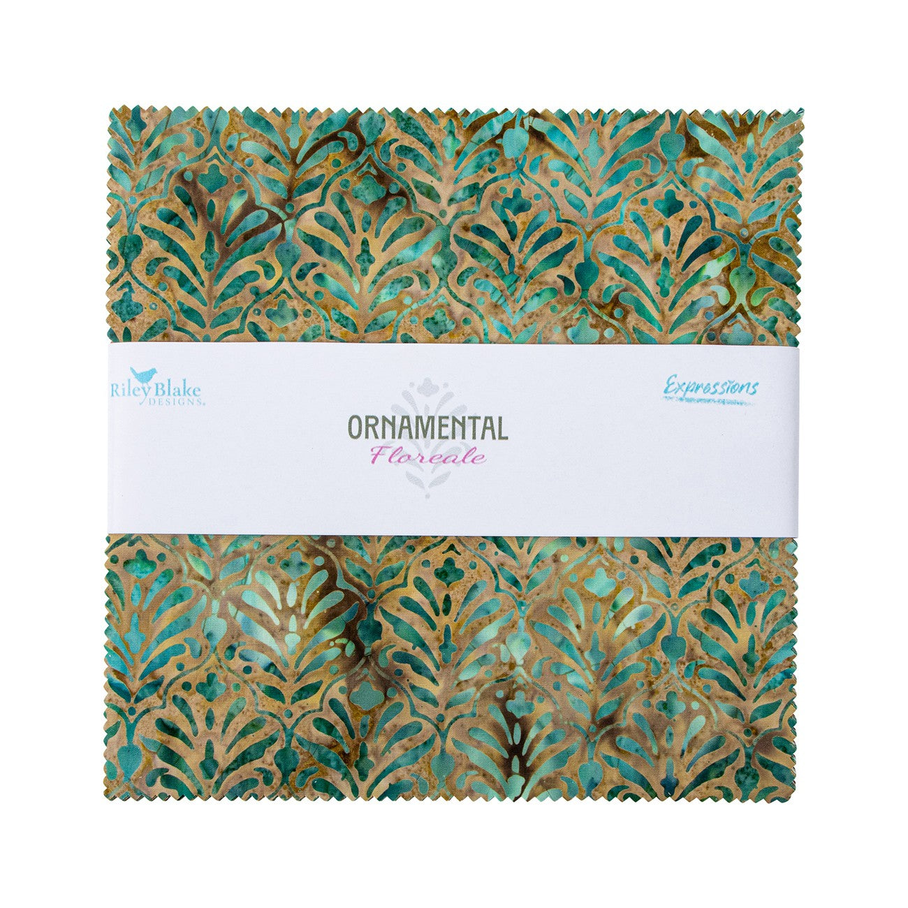 Batiks Ornamental Floreale 10in Squares, 42pcs/bundle