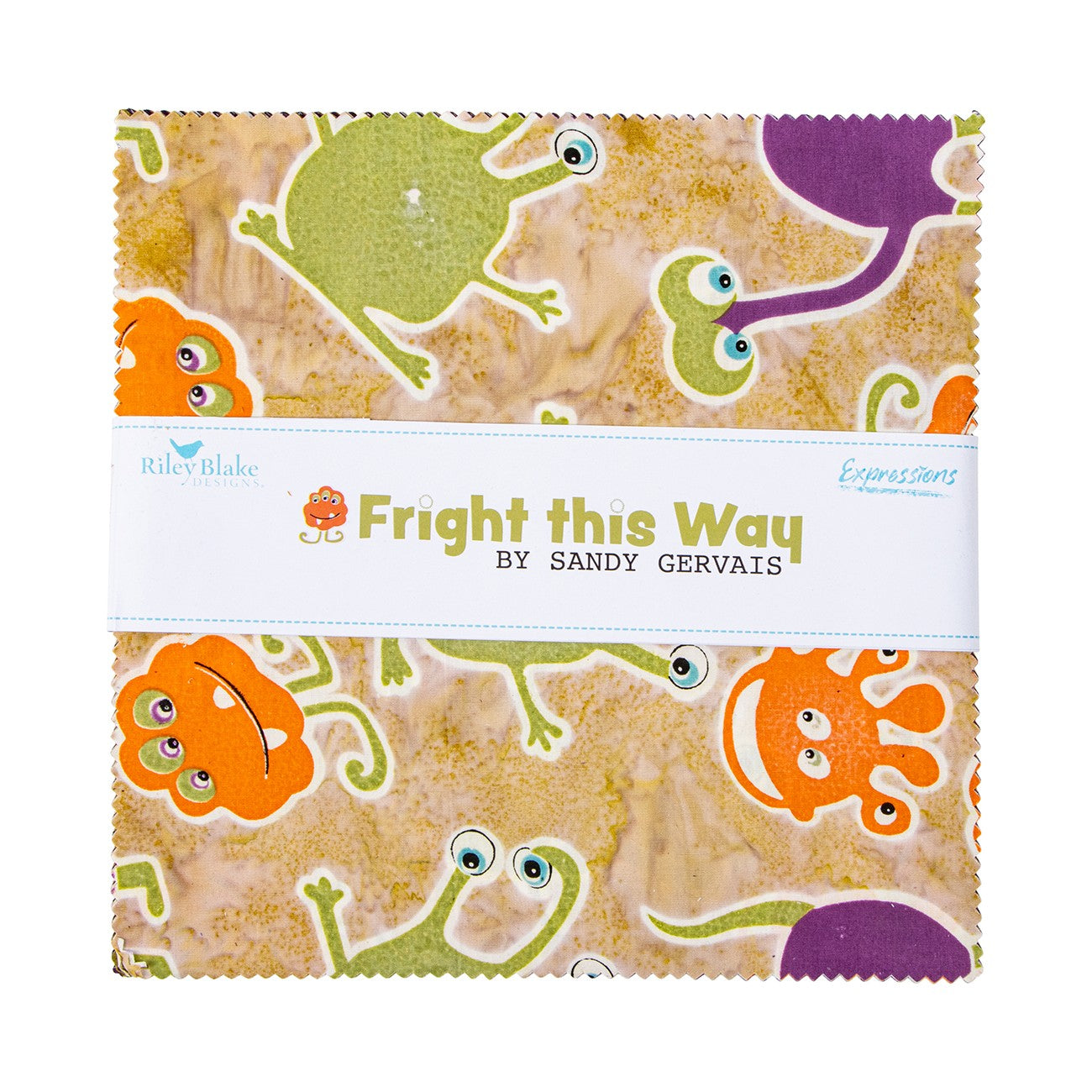 Batiks Fright This Way 10in Squares, 42pcs/bundle