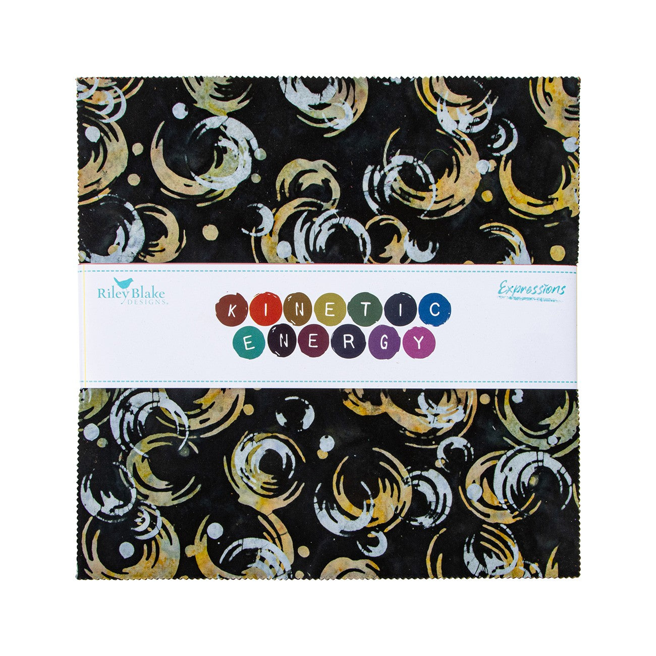 Batiks Kinetic Energy 10in Squares, 42pcs