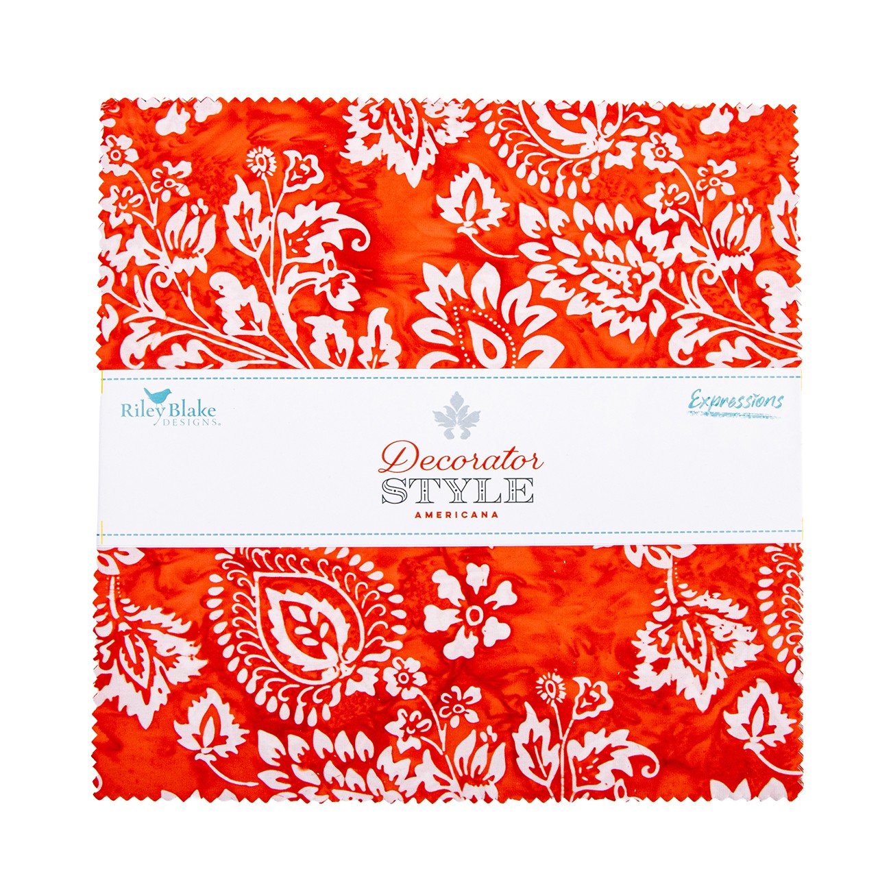 Batiks Decorator Style Americana 10 Inch Stacker B, 42 Pcs.