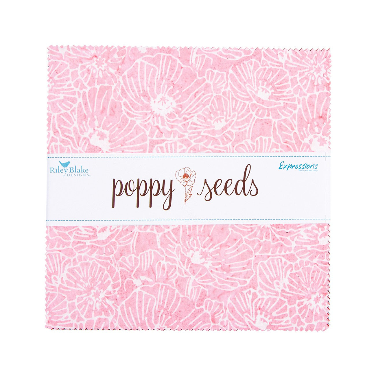 Batiks Poppy Seeds 10 Inch Stacker, 42pcs