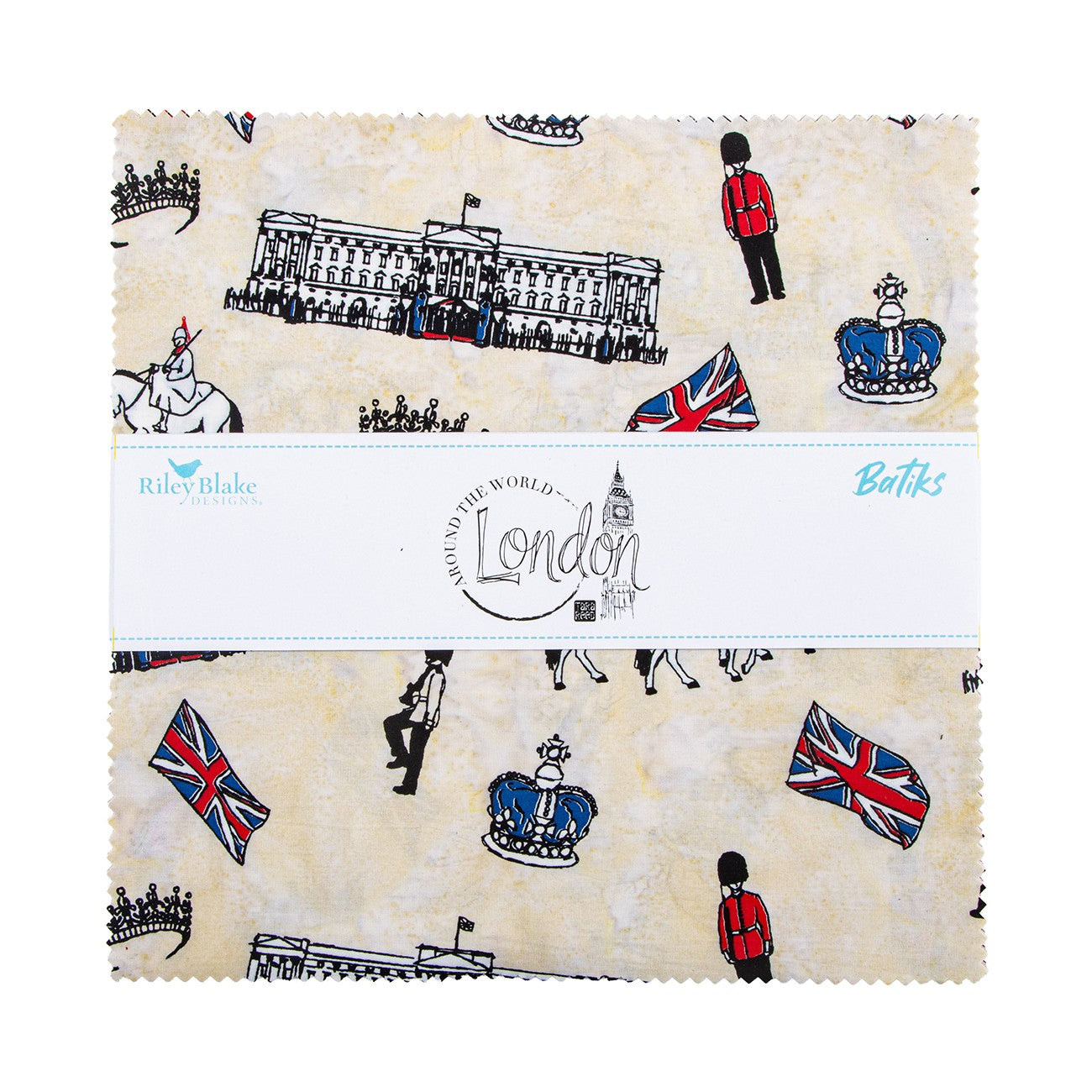 Batiks Around the World - Paris 10in Squares, 42pcs/bundle