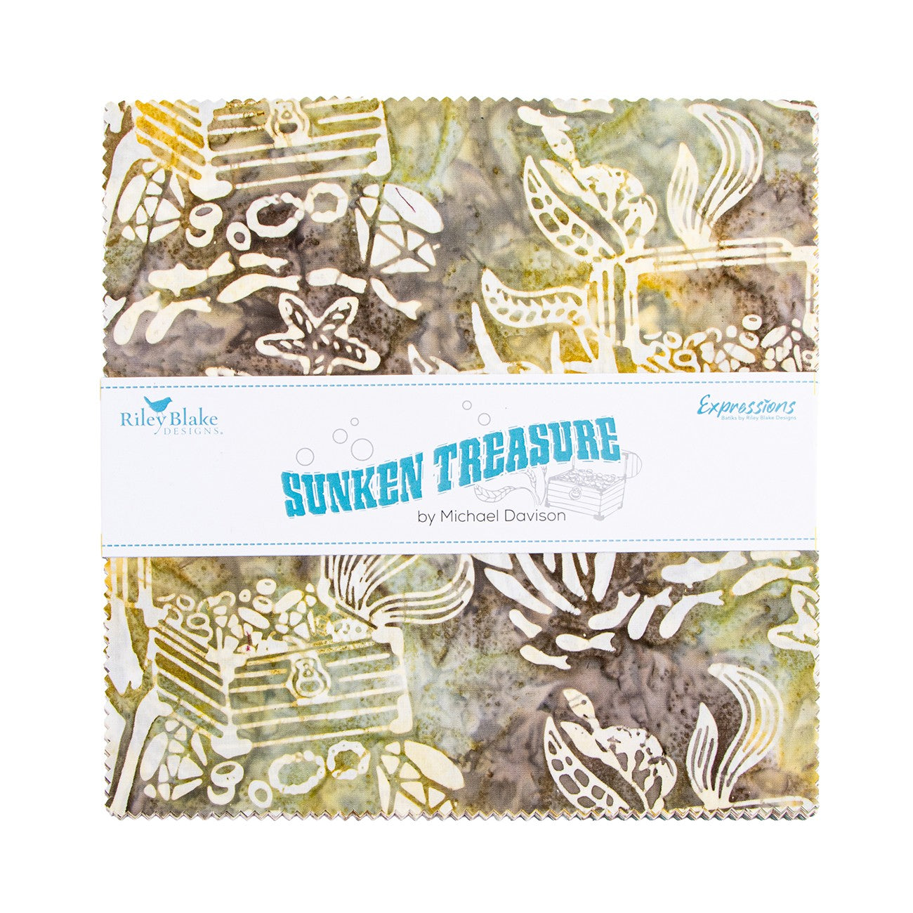 Batiks Sunken Treasure 10in Squares, 42pcs/bundle