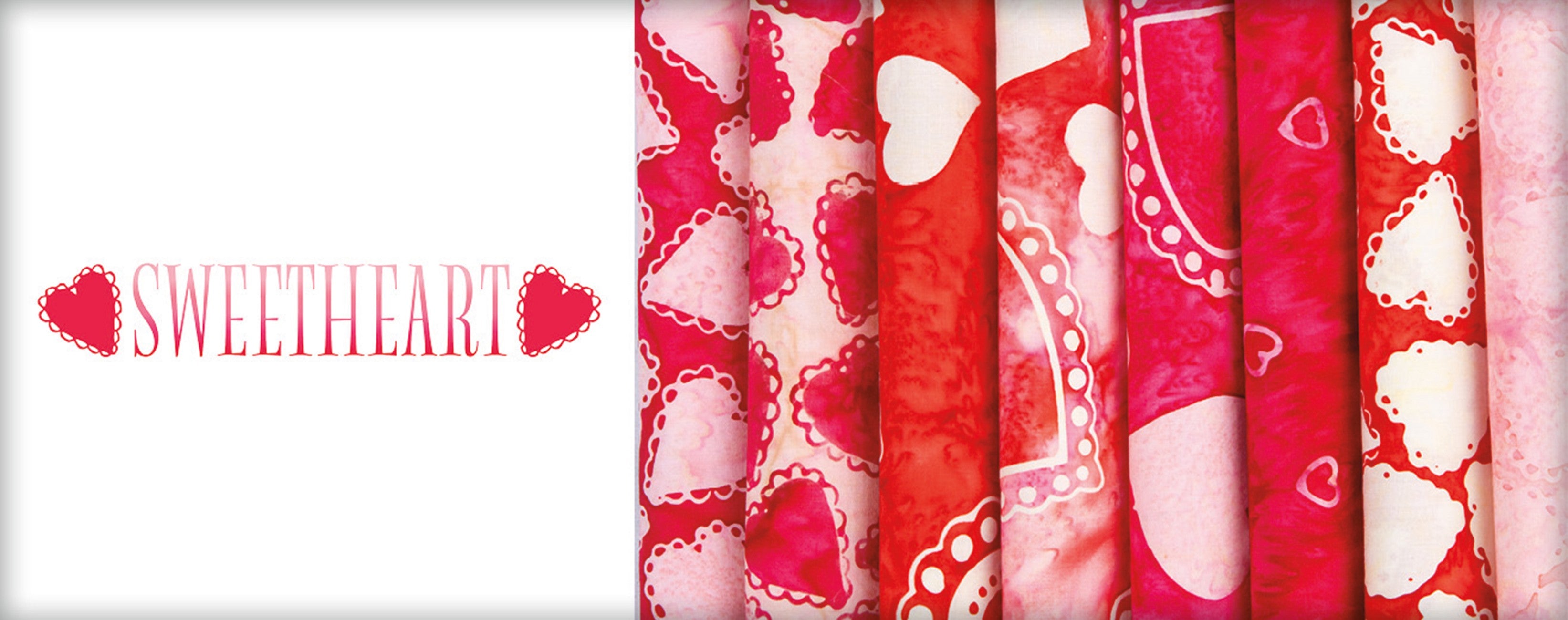 Batiks Sweetheart 10in Squares, 42pcs/bundle