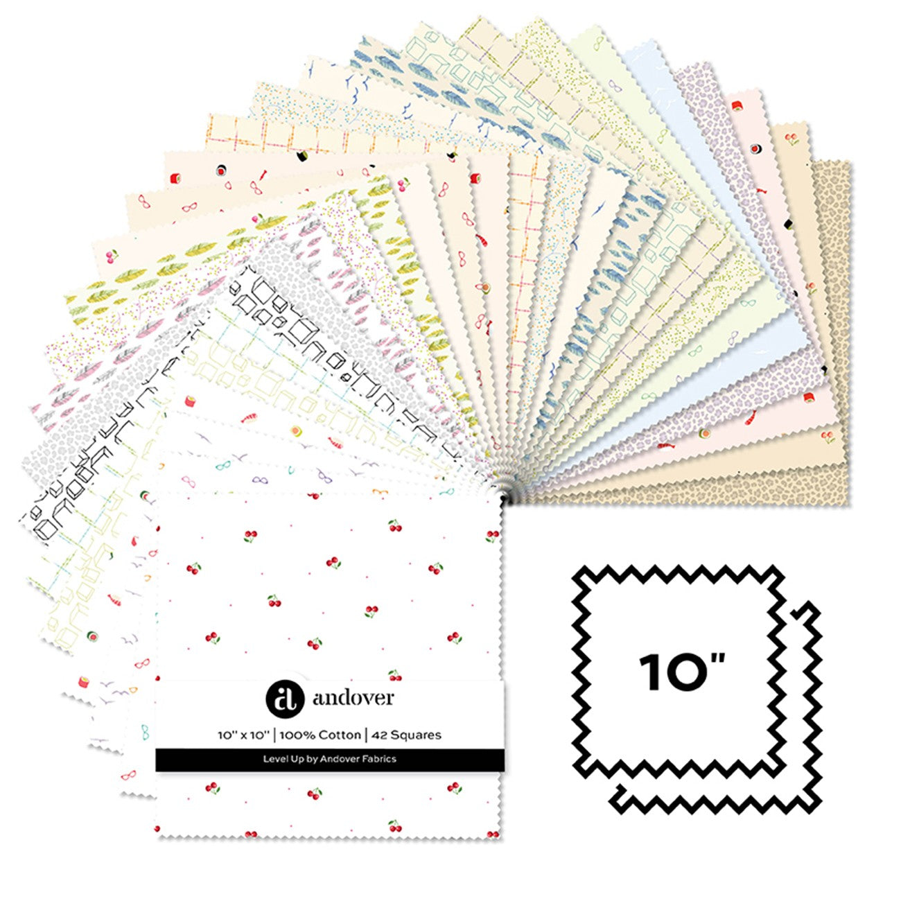 Level Up - 10 Inch Square - 42 Cuts Each