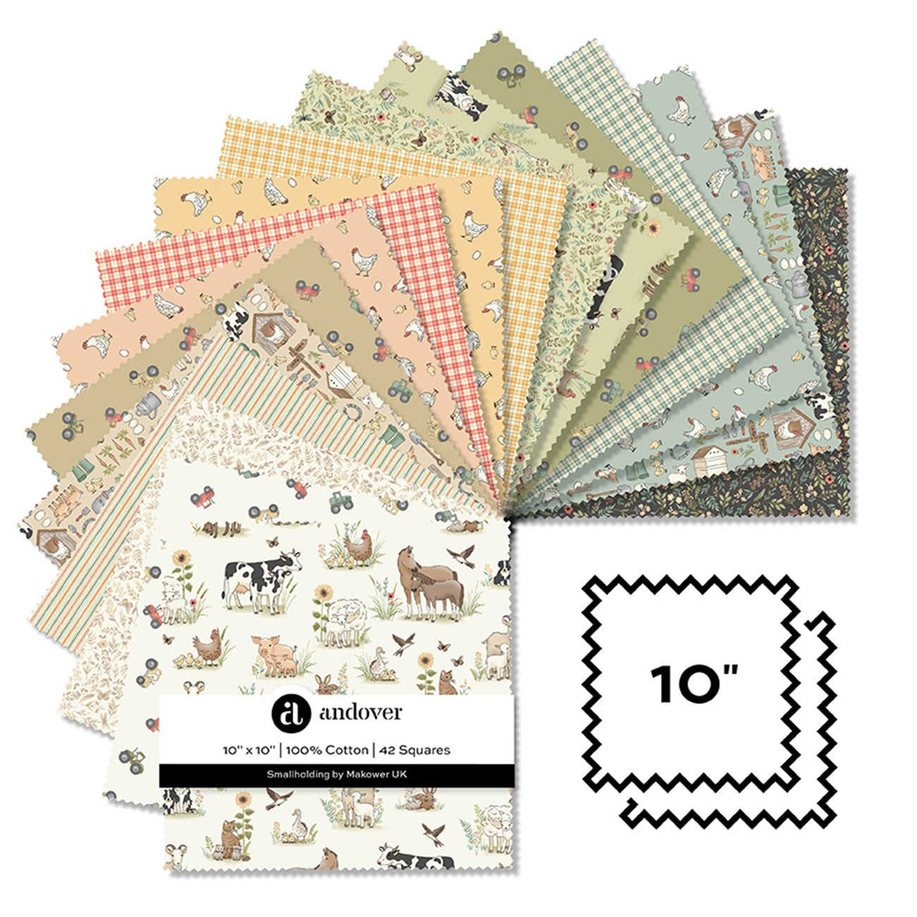 Smallholding - 10 Inch Square - 42 Cuts Each