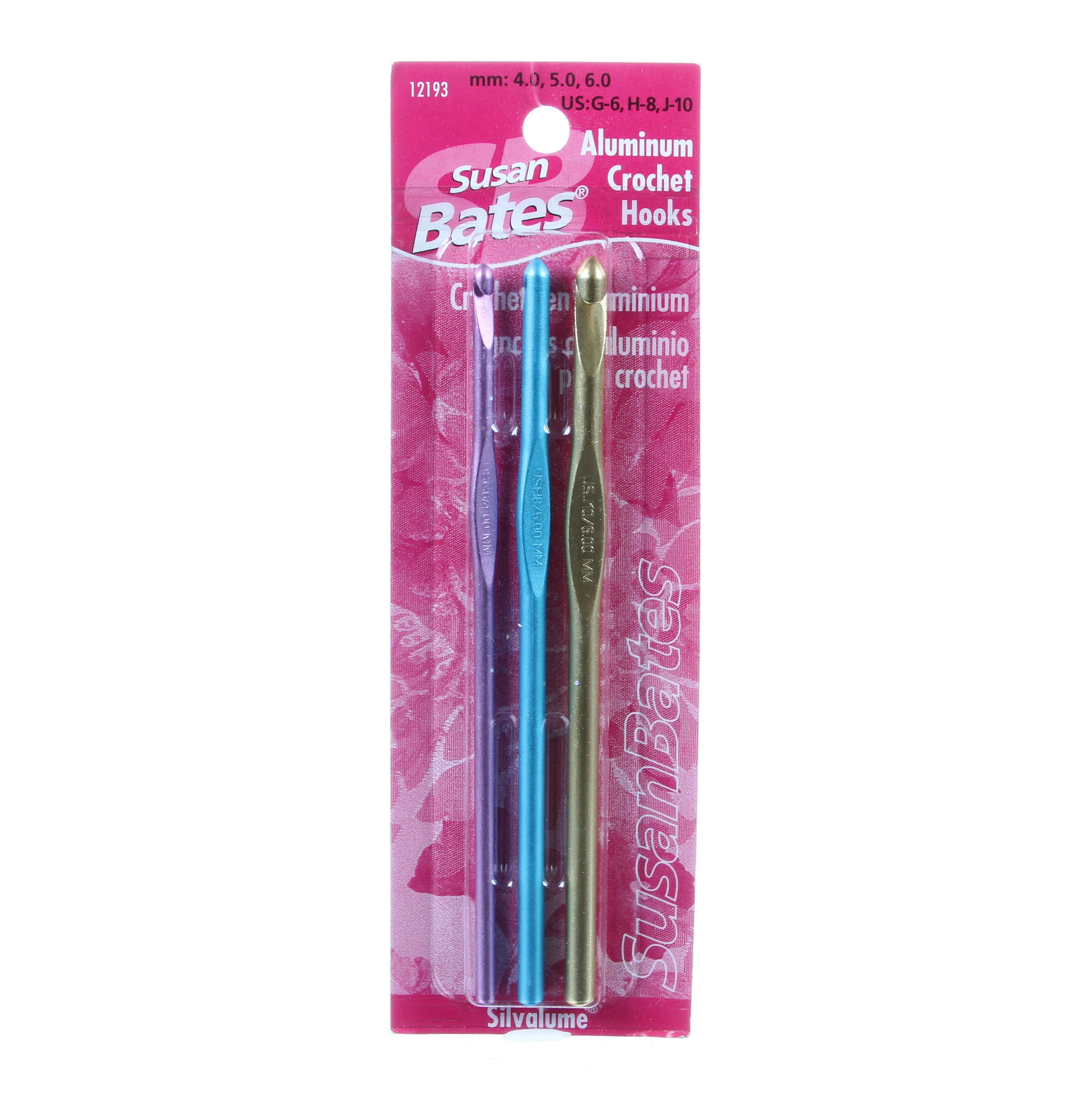 Susan Bates Silvalume Crochet Hook Set 3pc