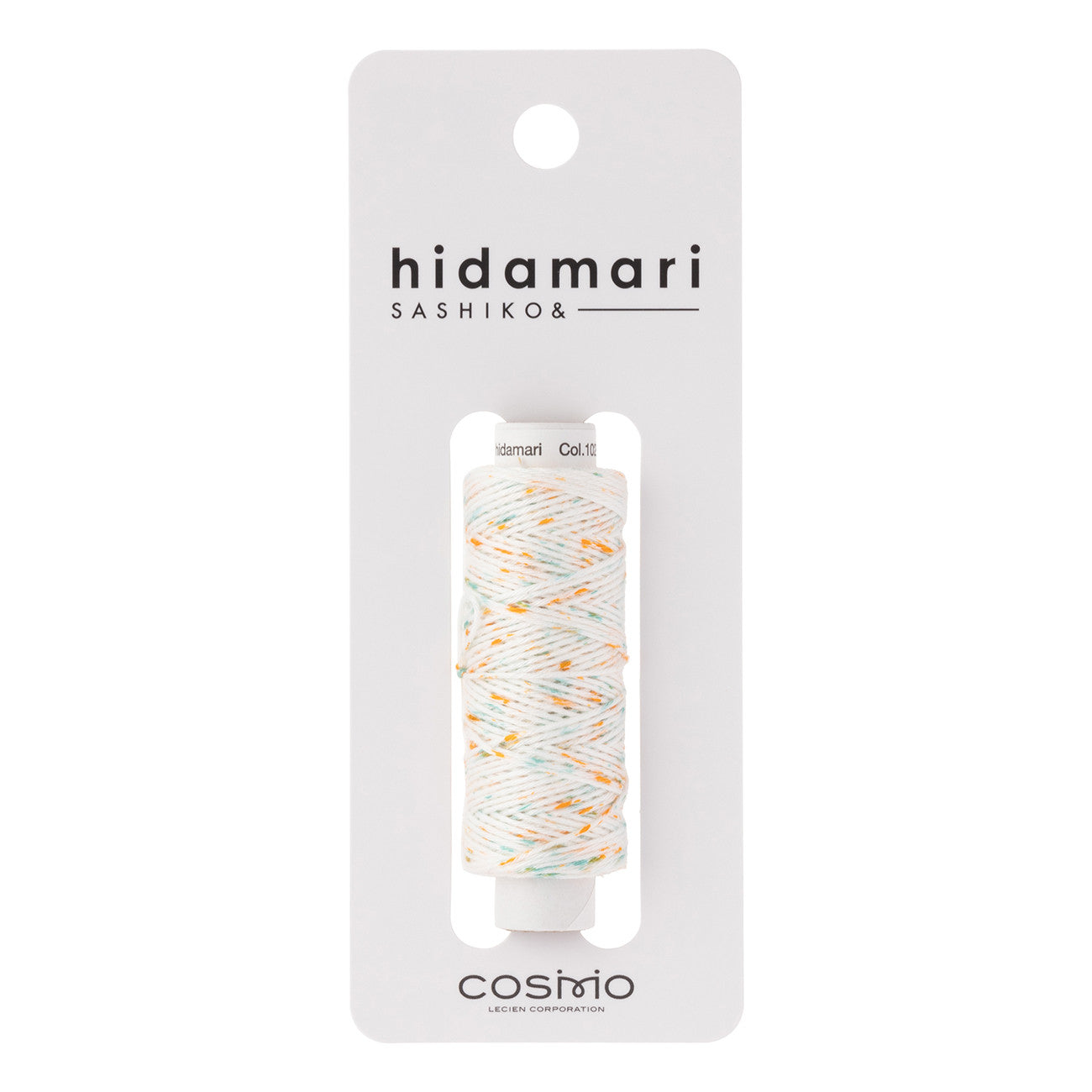 Cosmo Hidamari Sashiko Variegated Thread 30 Meters Orange Blue