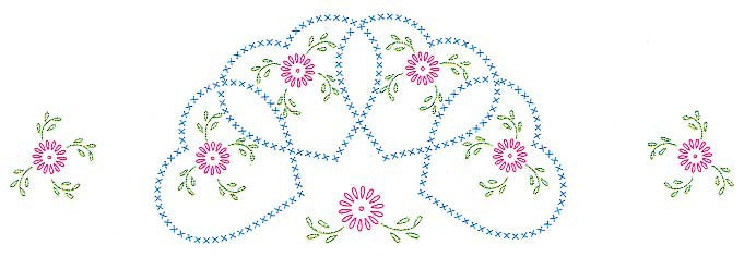 Starburst Of Hearts Perle Edge Pillowcase