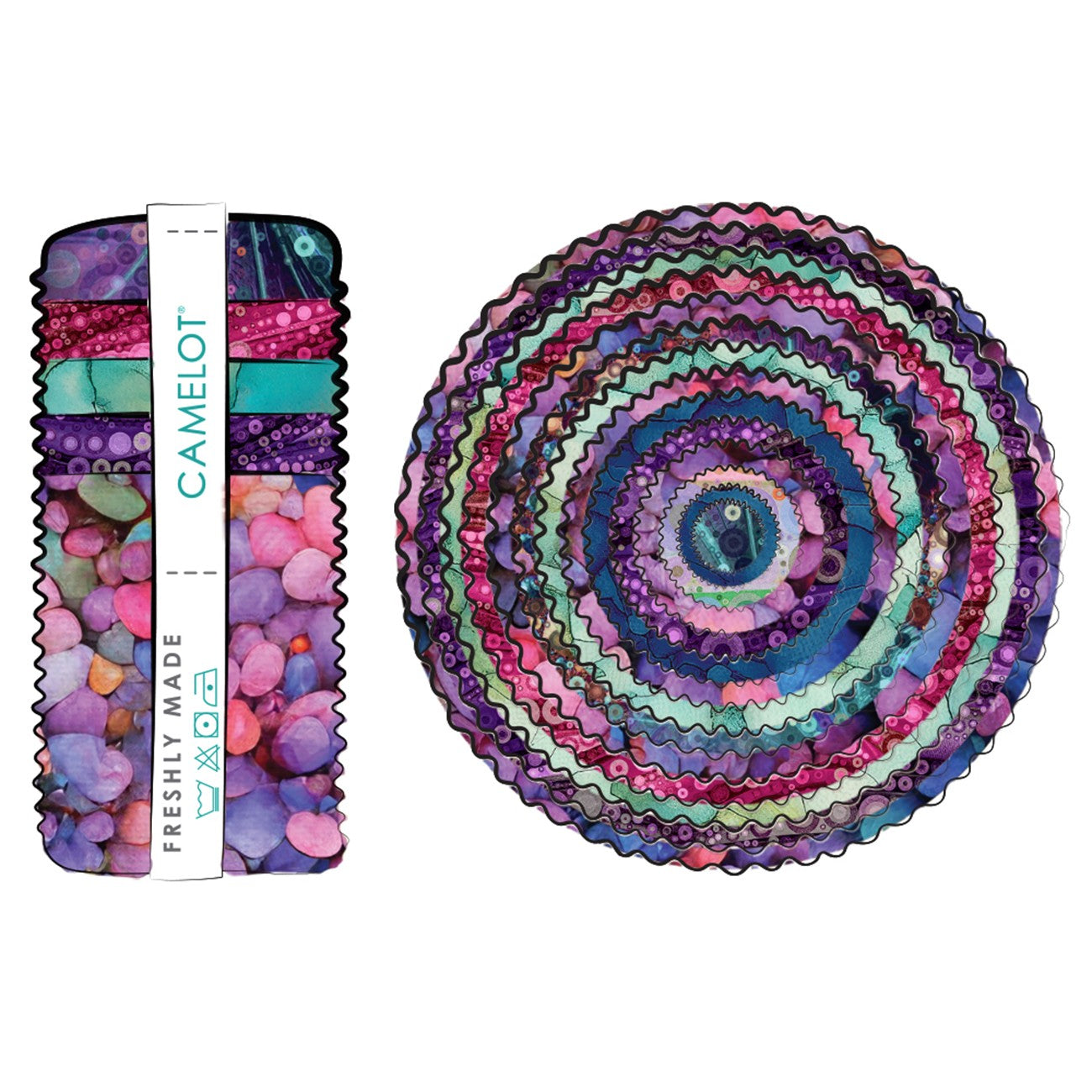 2.5in Strips Peacock in the Garden, 40pcs/bundle