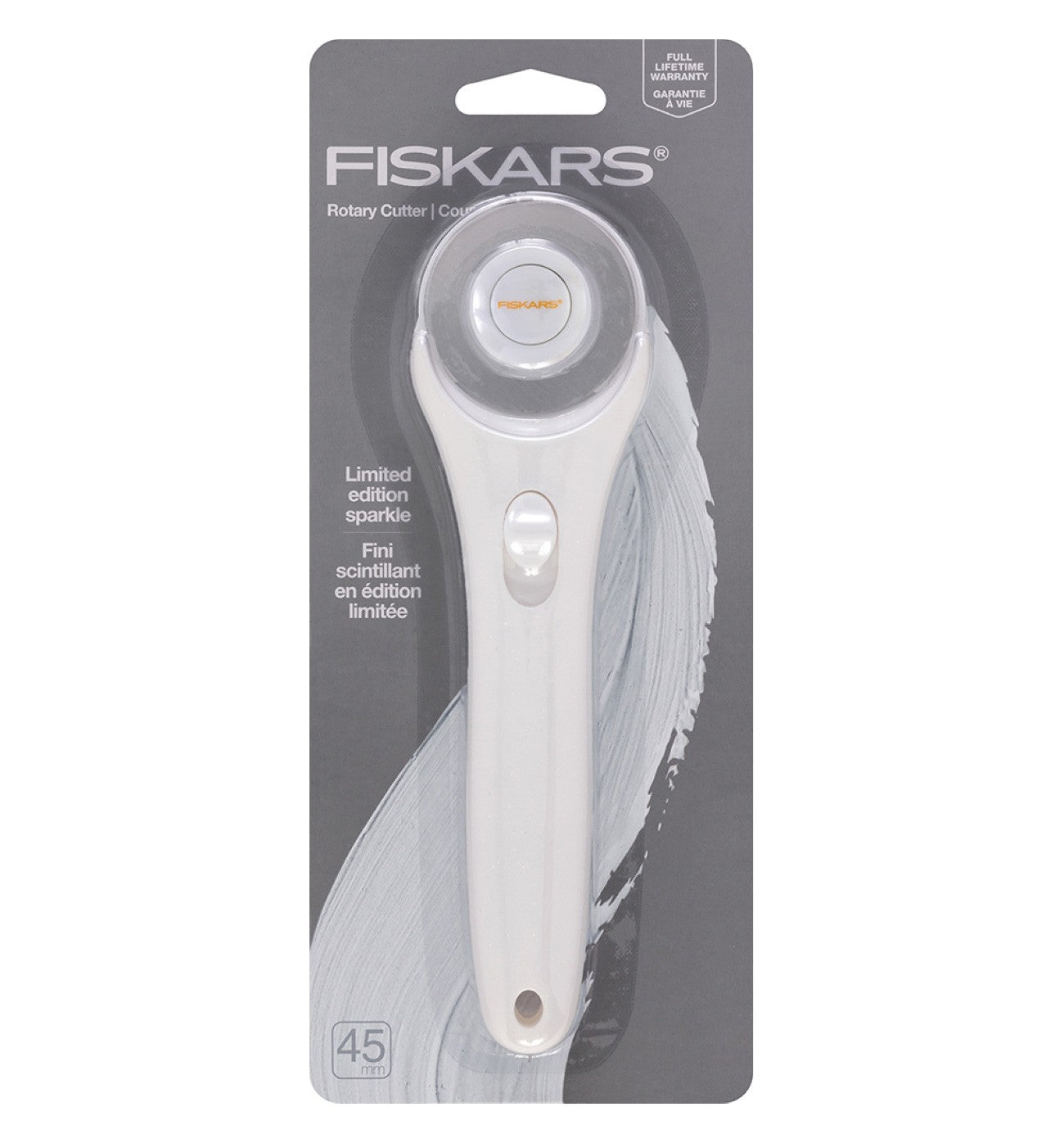 45mm Fashion Stick Rotary Cutter White Sparkle