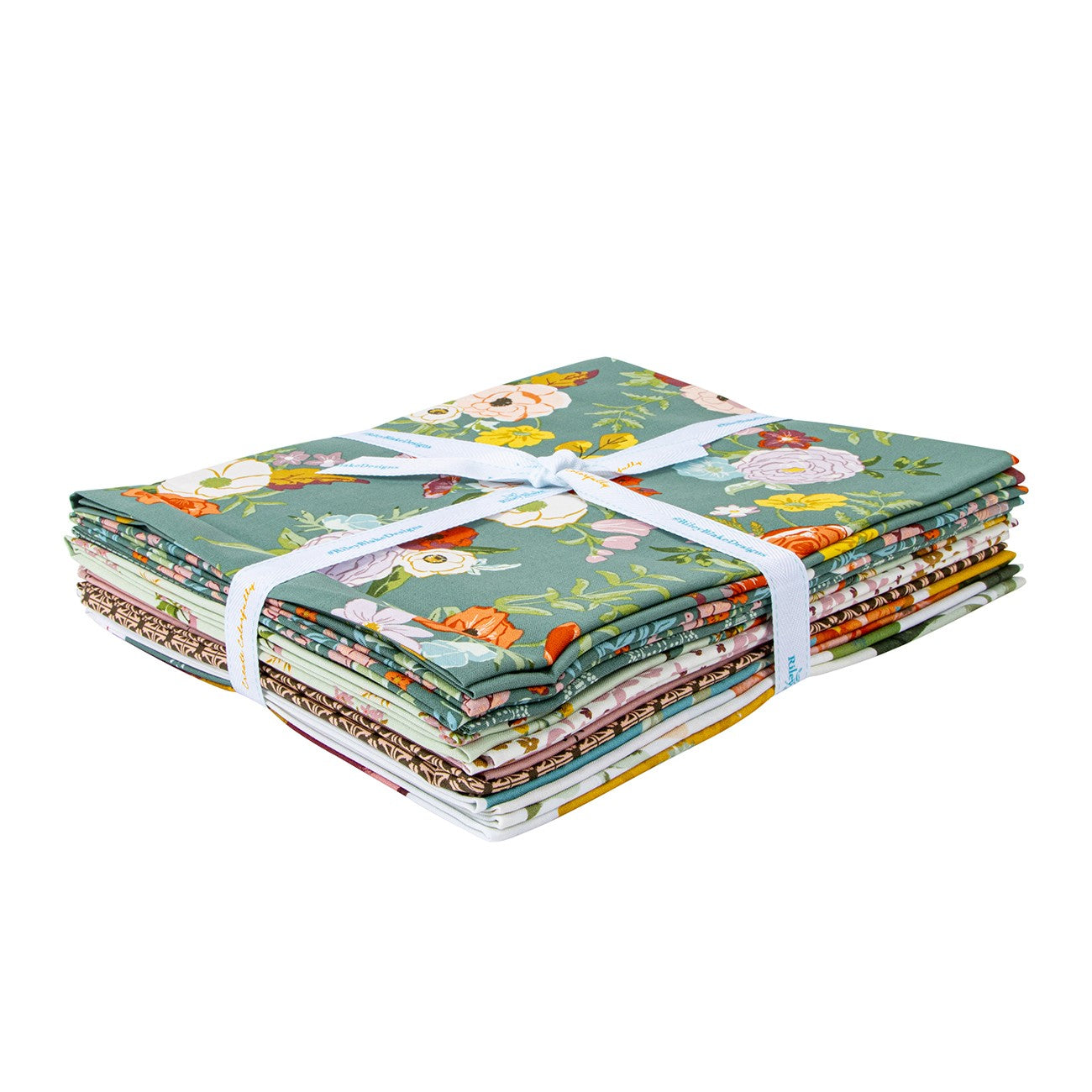 Winged Medley 1 Yard Bundle Teal, 9 Pcs.
