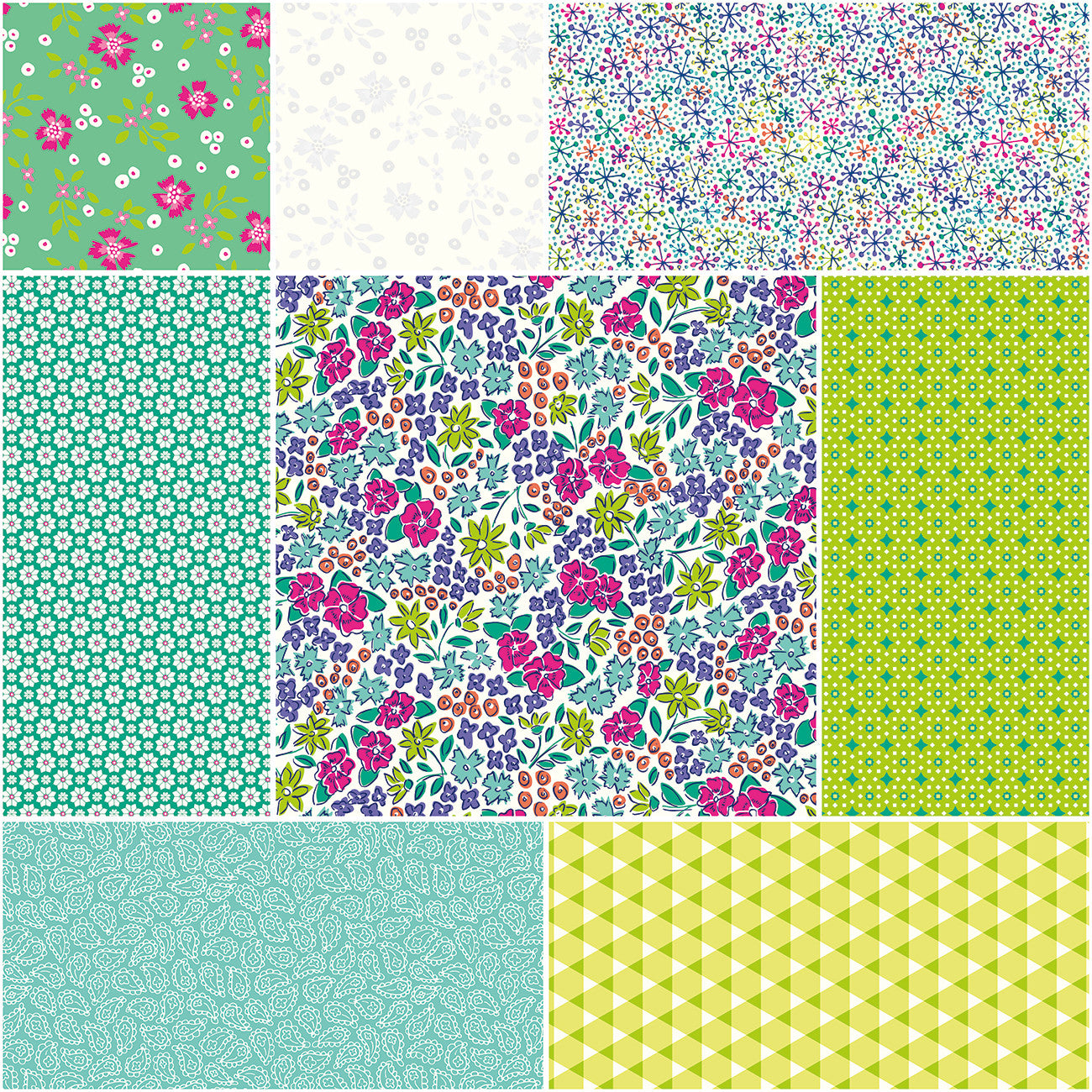 Vibrance 1 Yard Bundle Cloud, 8 Pcs.
