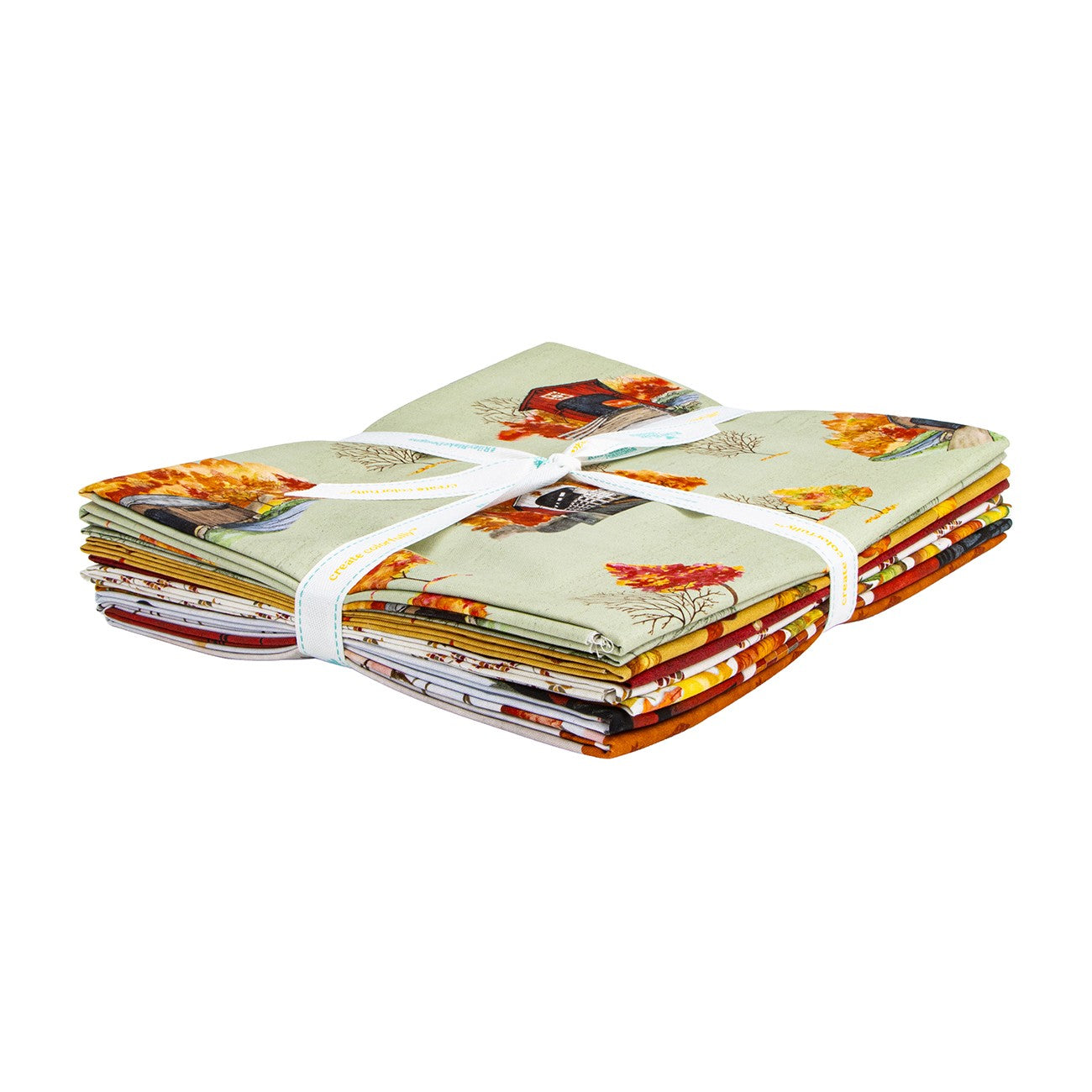 Covered Bridges in Fall 1 Yard Bundle Sage, 8pcs