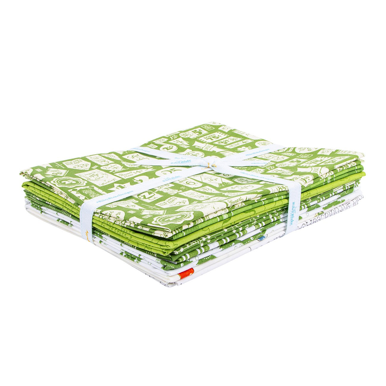 Classic Christmas 1 Yard Bundle Green, 8pcs