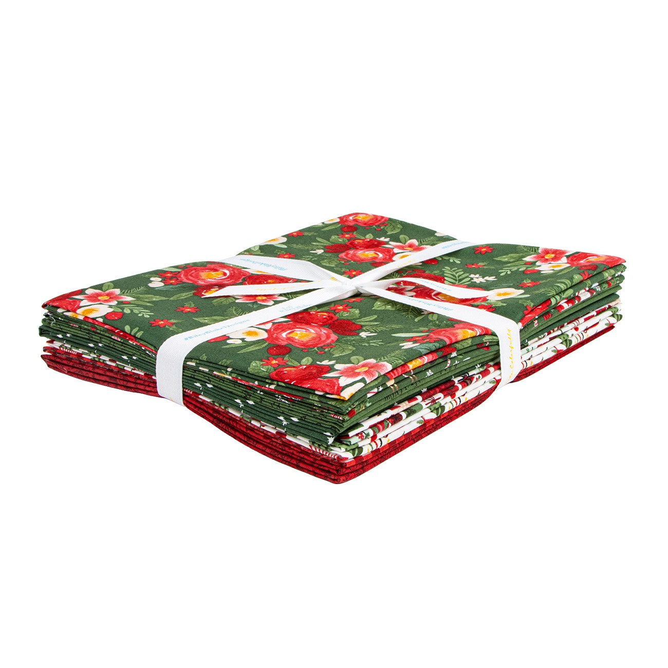 Charming Christmas 1 Yard Bundle Green, 8pcs