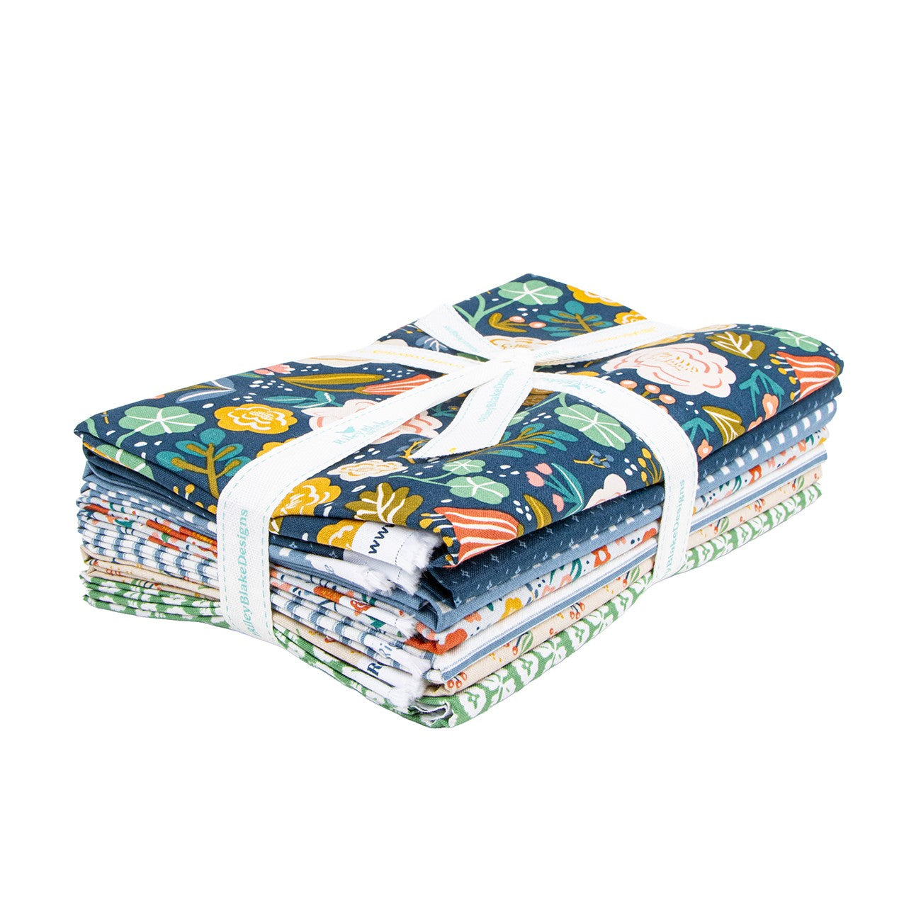 Ivy Reese 1 Yard Bundle Navy, 7 Pcs.