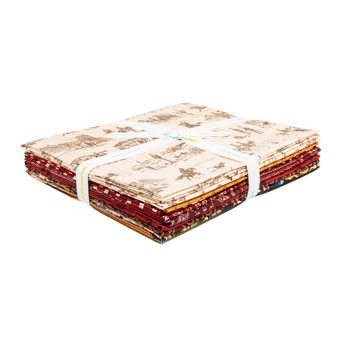 John Wayne American West 1 Yard Bundle Cream, 9 Pcs.