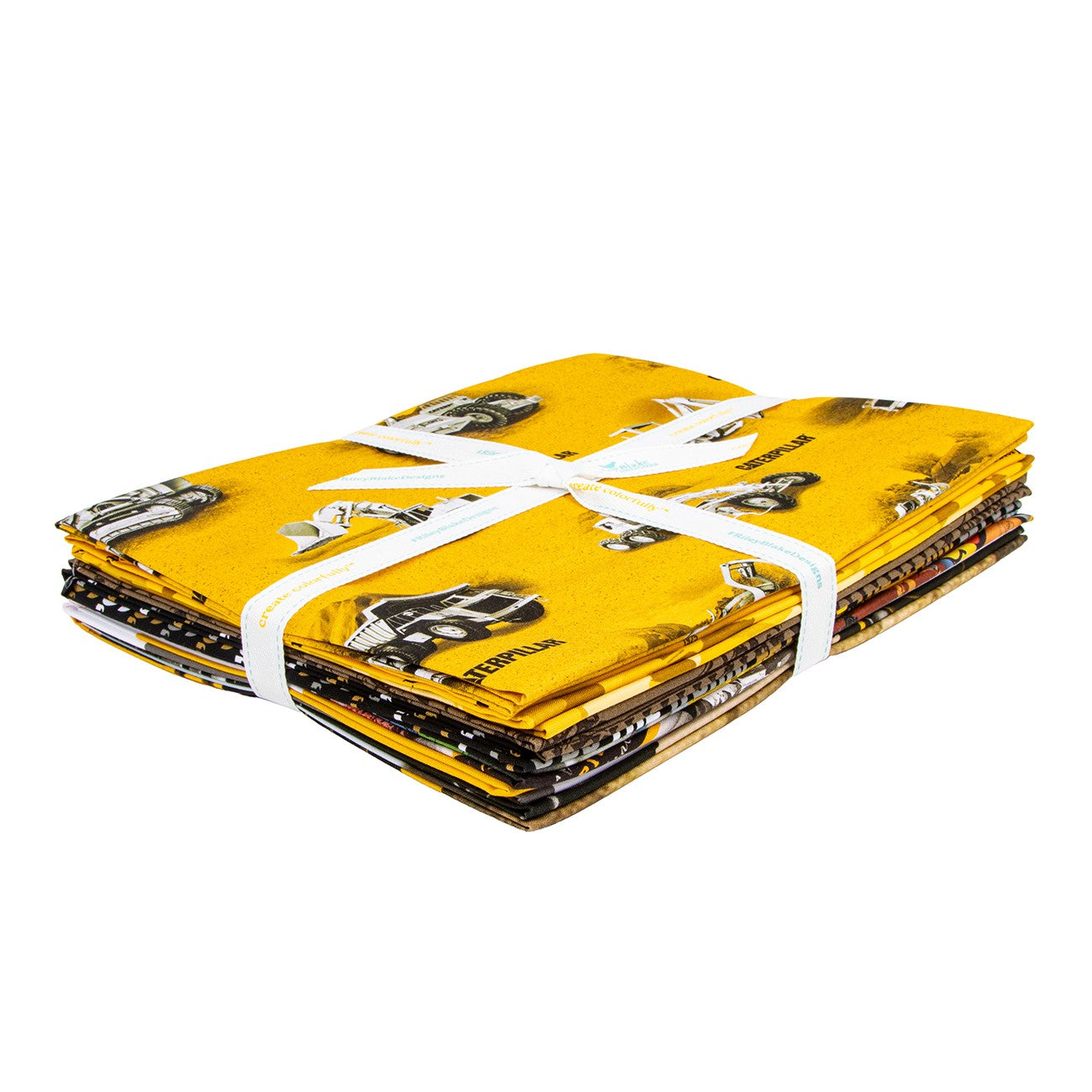 Caterpillar 100 Years 1 Yard Bundle Yellow, 8 Pcs.