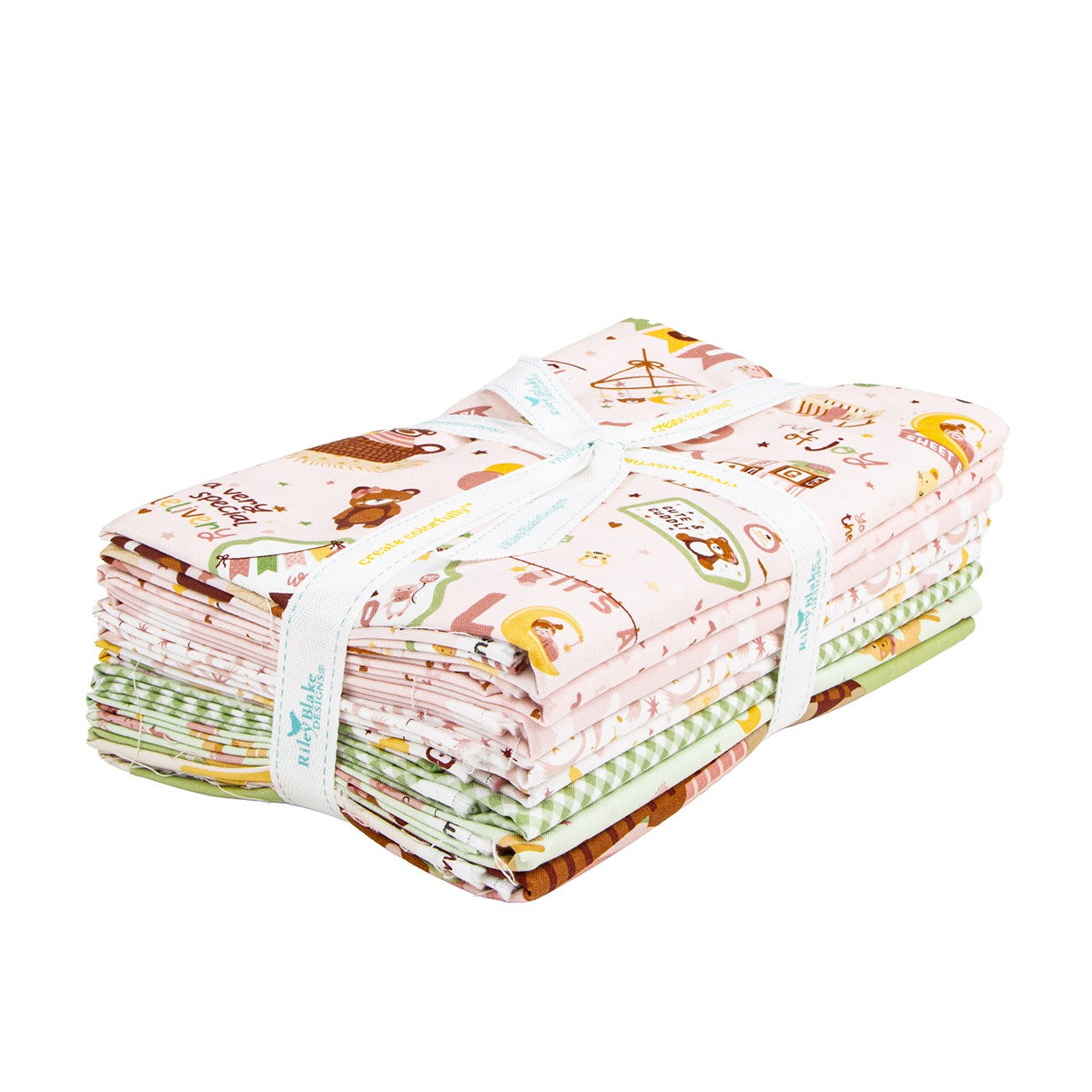 Baby Girl 1 Yard Bundle Pink, 8 Pcs.