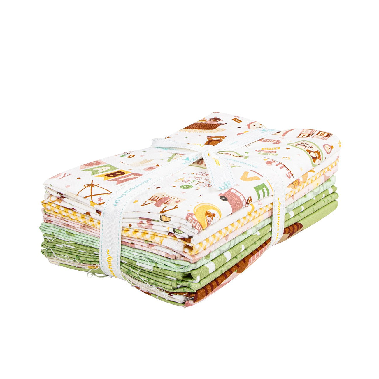 Baby Girl 1 Yard Bundle White, 8 Pcs.