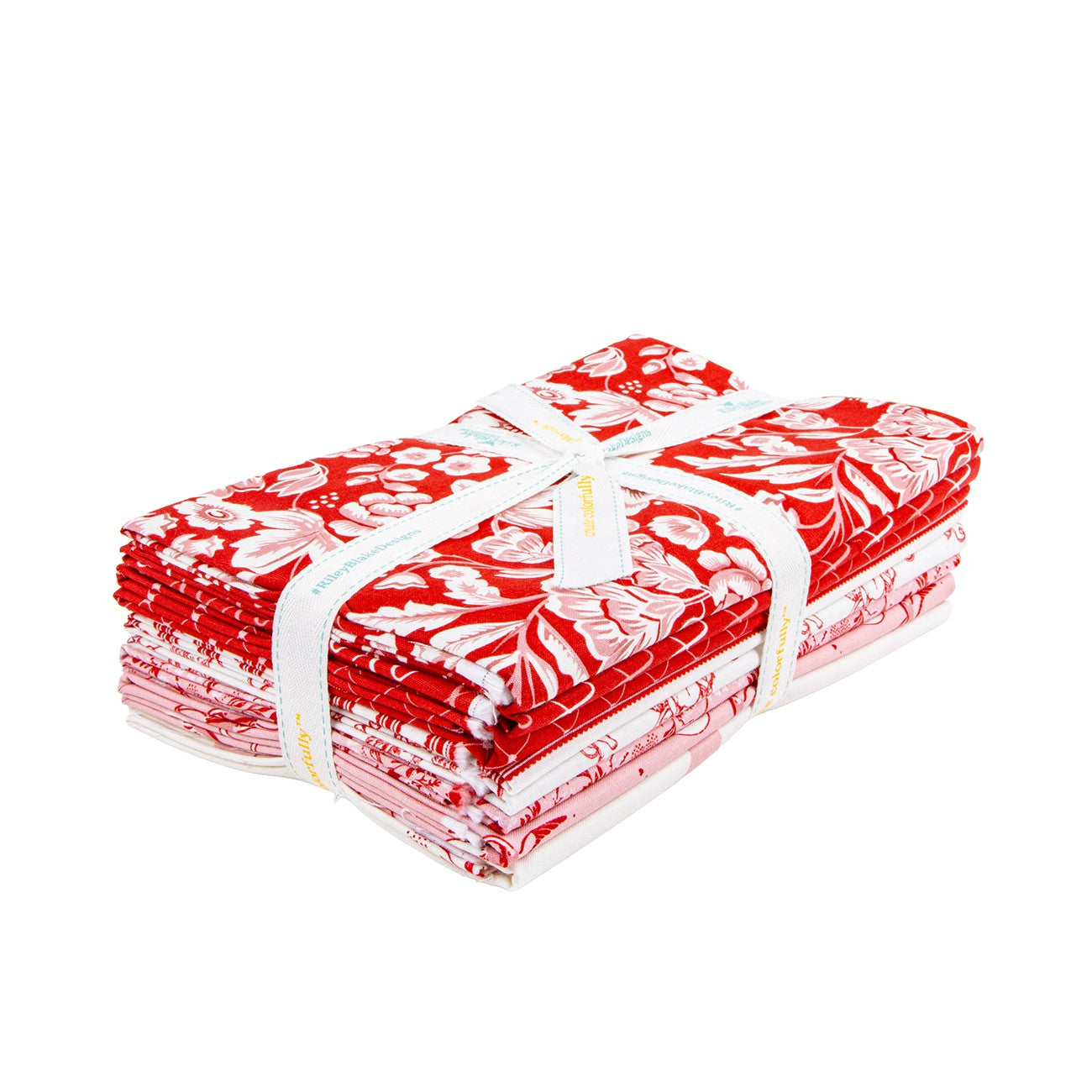 Letters to Cupid 1 Yard Bundle Red, 8 Pcs.