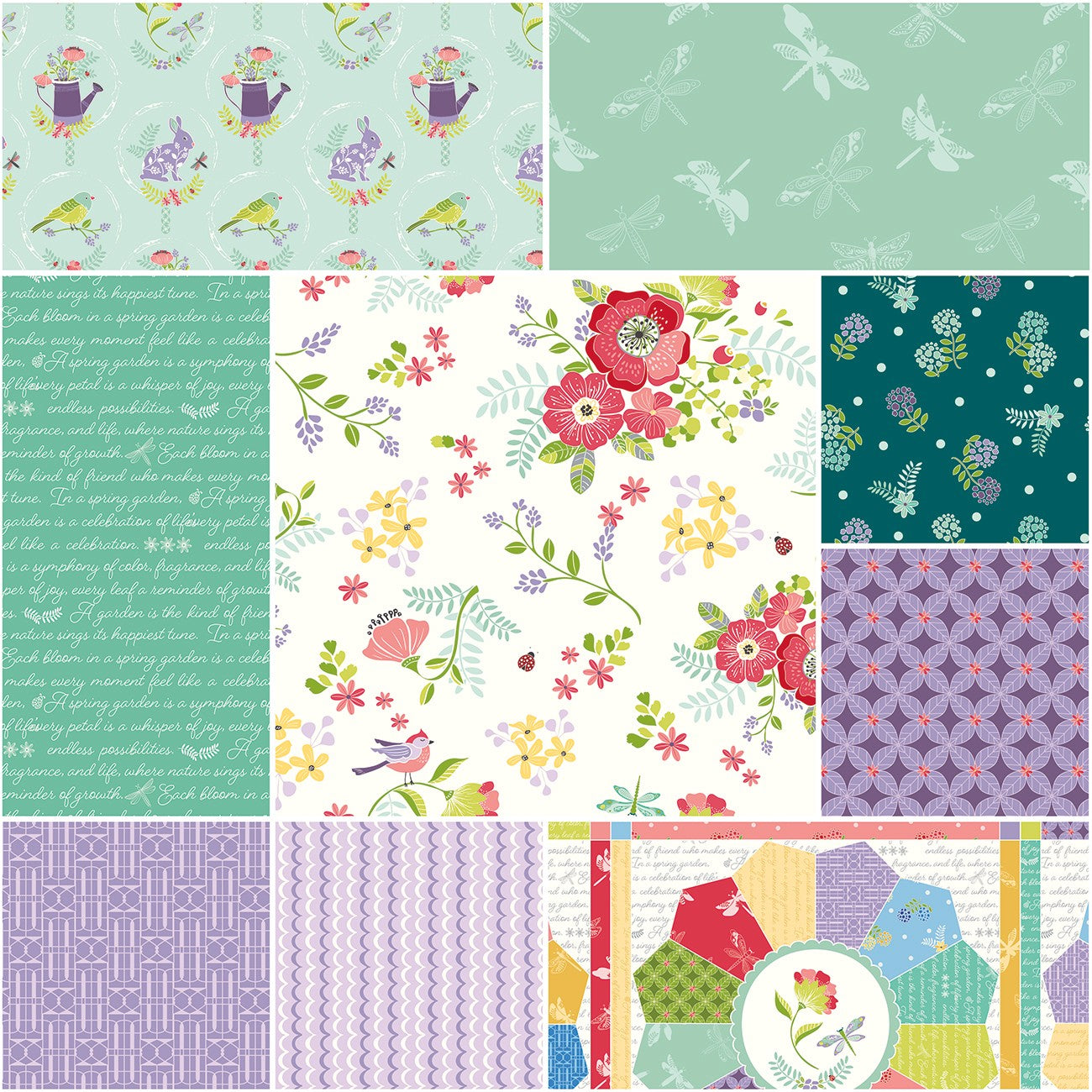 Awakening 1 Yard Bundle Cream, 9pcs