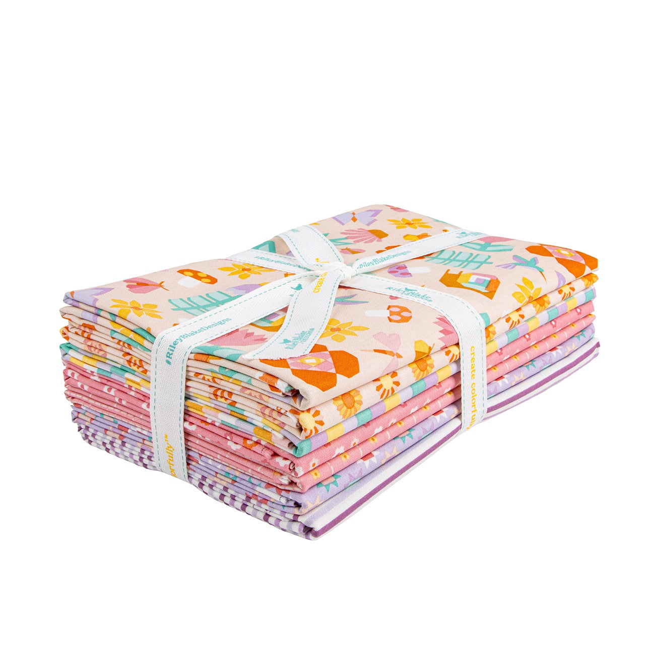 Patchwork 1 Yard Bundle Peach, 7pcs