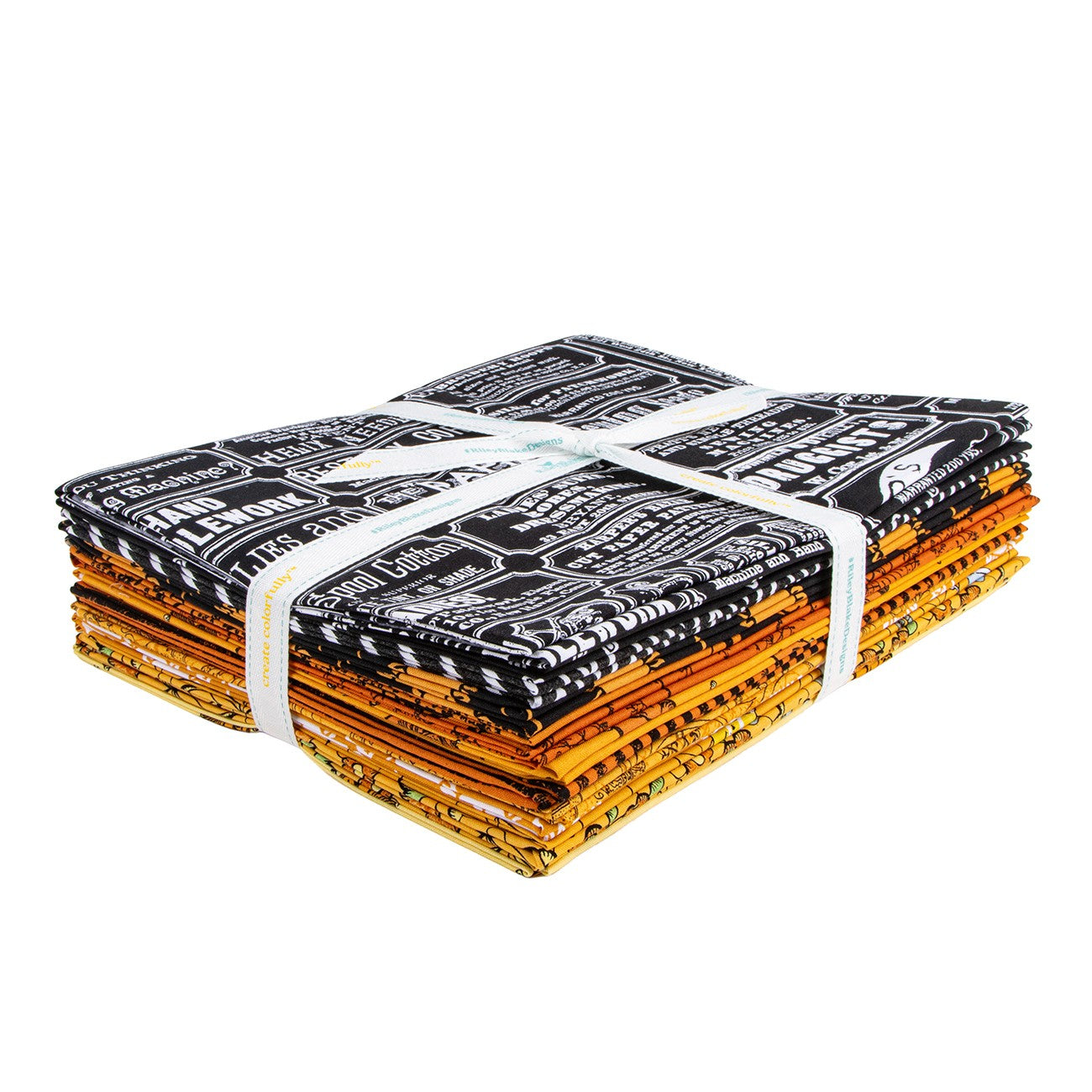 Scary Scraps 1 Yard Bundle Black, 13pcs
