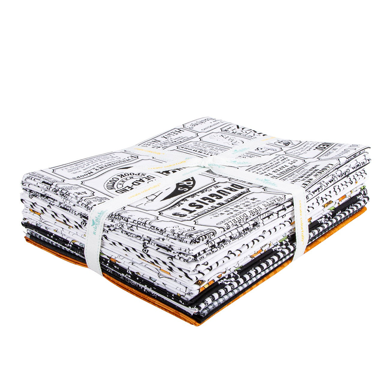 Scary Scraps 1 Yard Bundle White, 13pcs