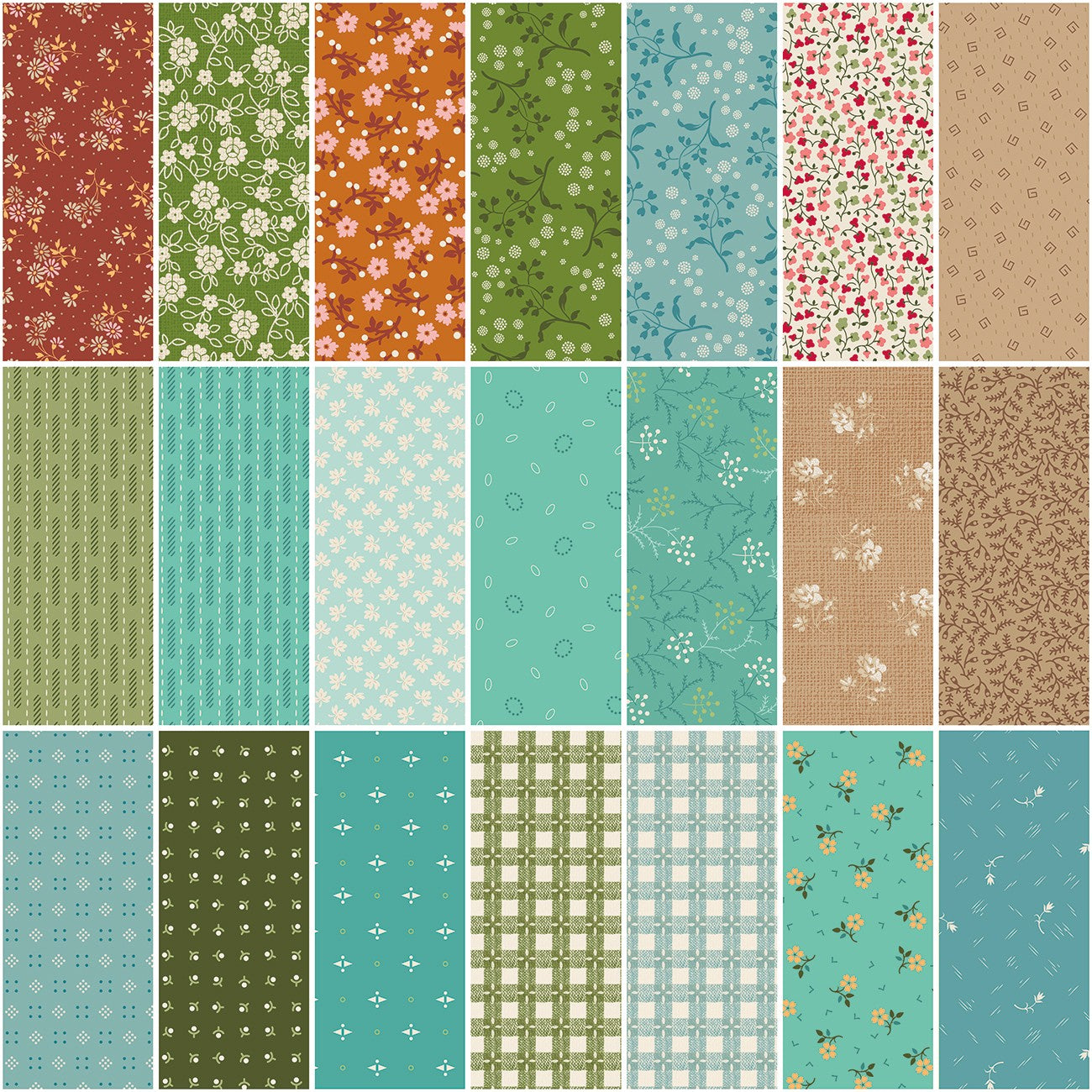 Baked With Love 1 Yard Bundle Terracotta, 21 Pcs.