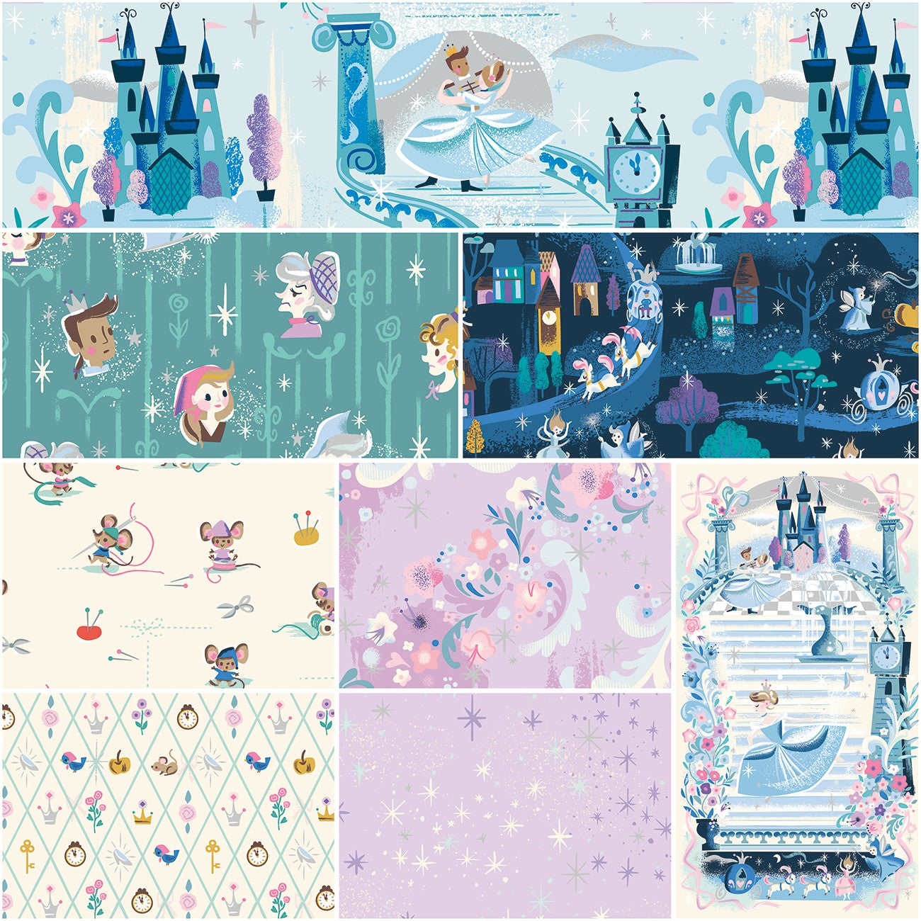 Wishes 1 Yard Bundle Powder, 8 Pcs.