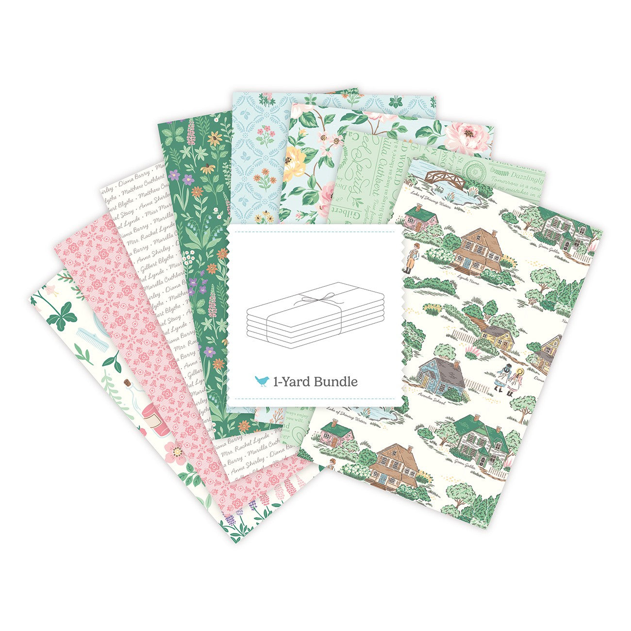 Anne with an E 1 Yard Bundle Cream, 8 Pcs.