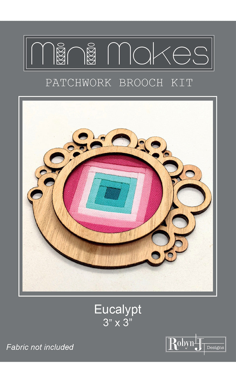 Mini Makes Brooch Circle Eucalypt