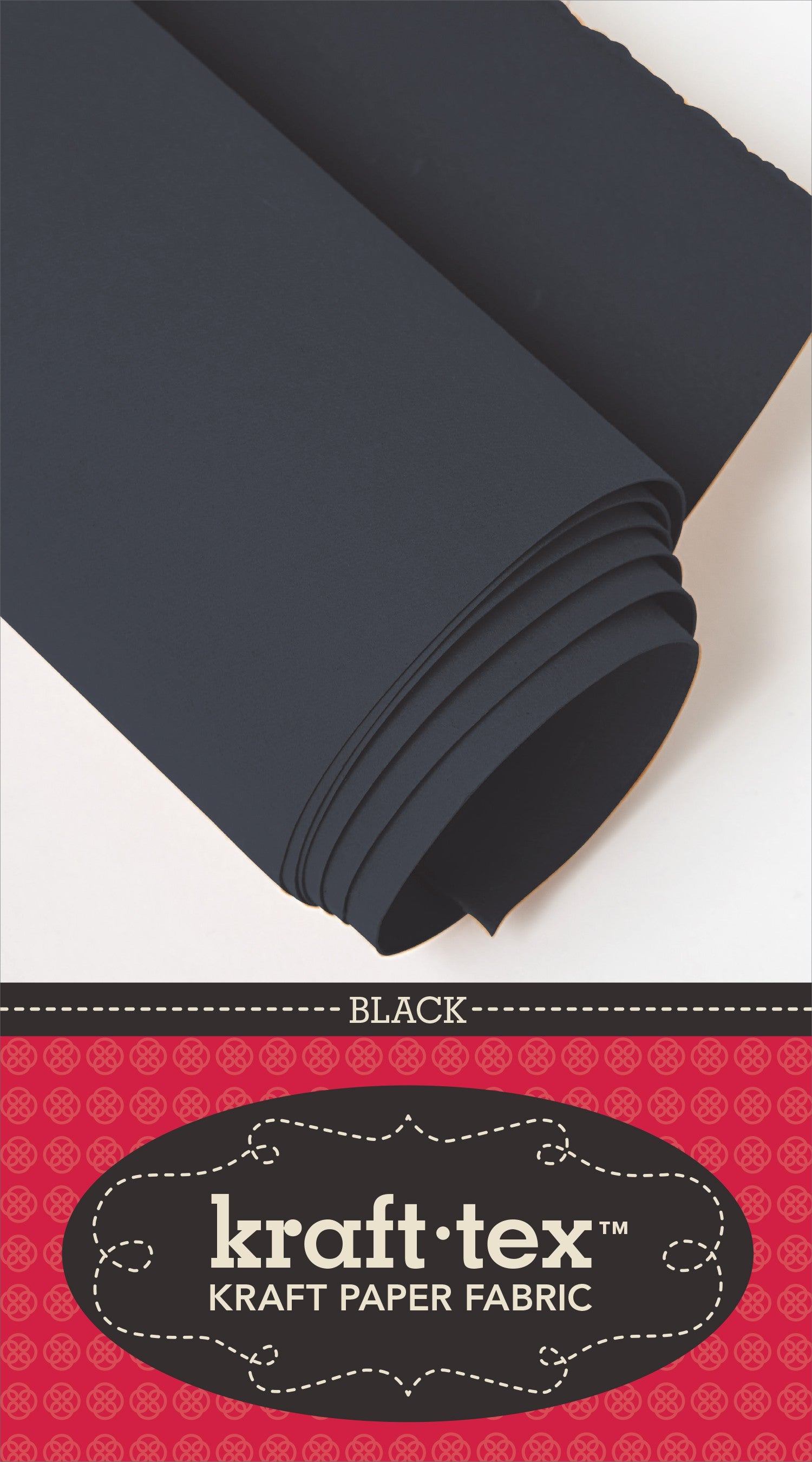 Kraft-tex Roll Black  19in x 1-1/2 yard roll