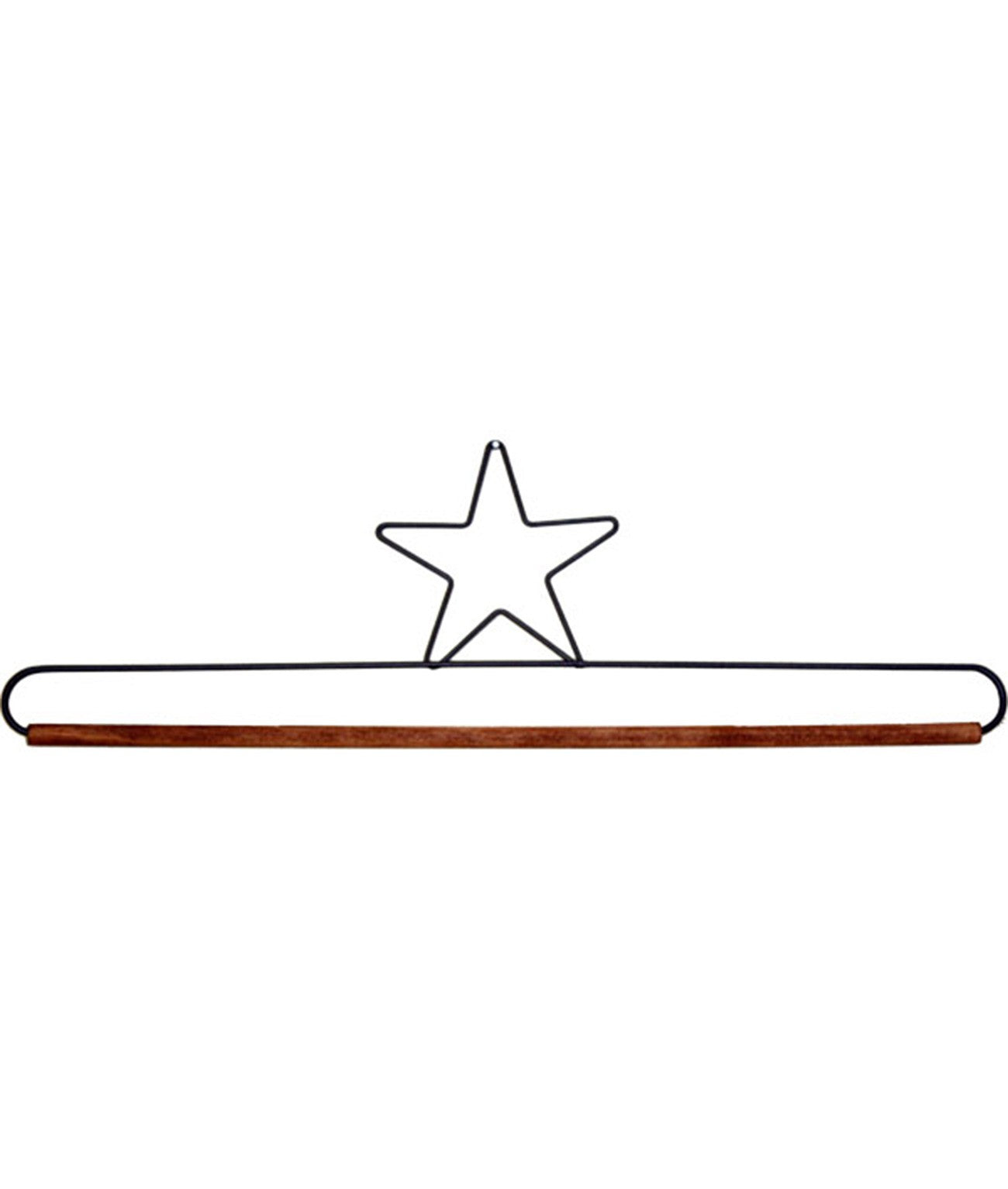 16in Star Dowel Holder Gray