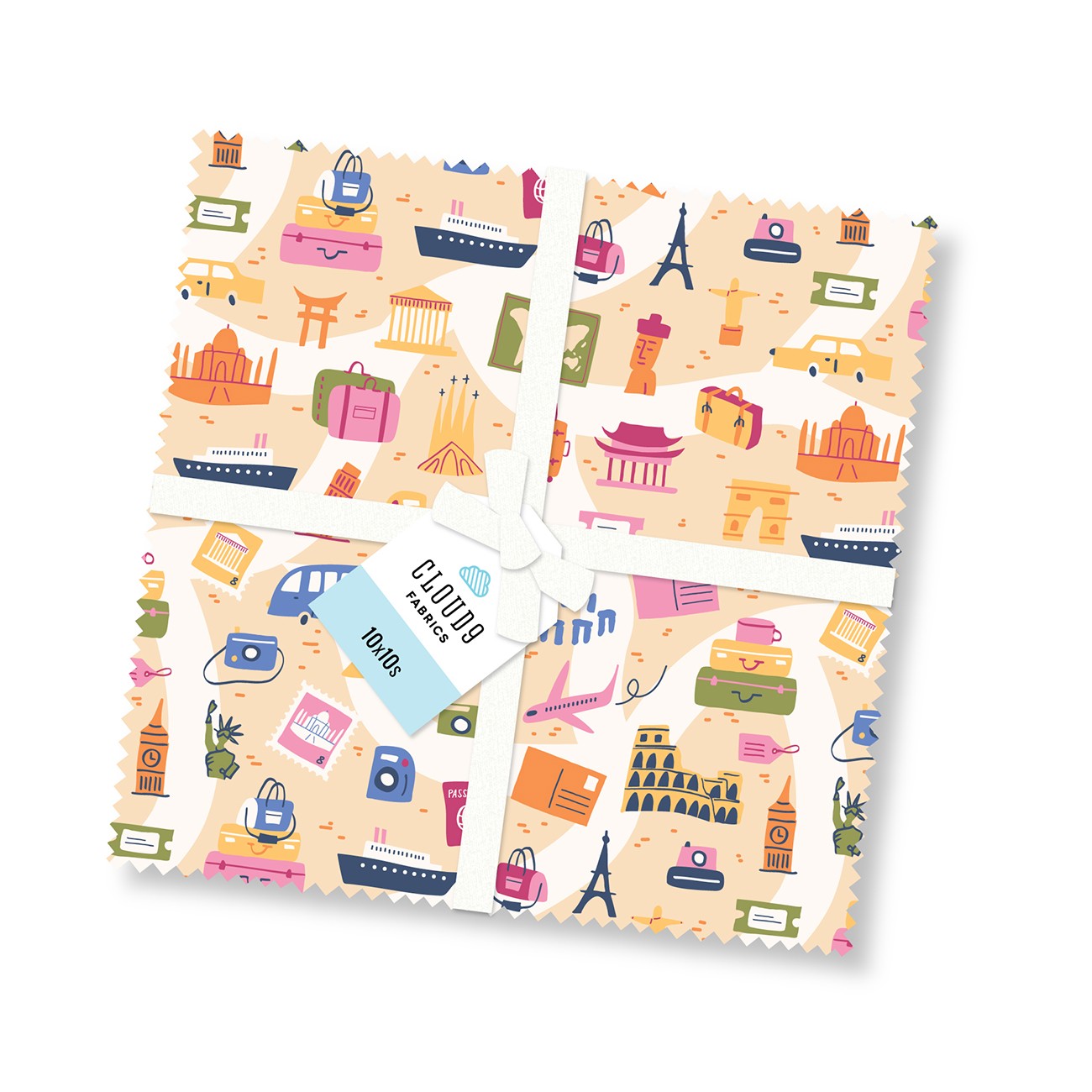 10in Squares Voyager, 42pcs/bundle