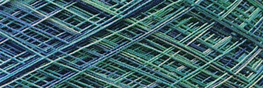 Machine Cotton Quilting Thread 3-ply 3000yd Variegated Danube Blues