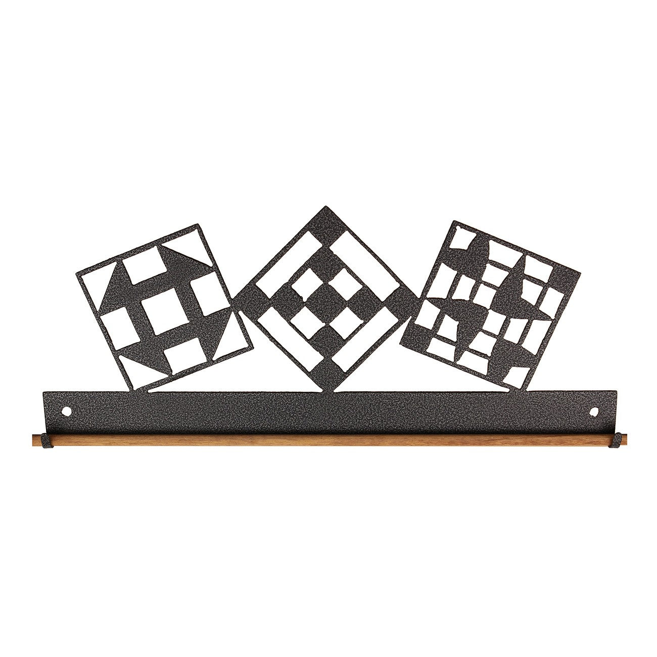 12in Quilt Block Fabric Holder Charcoal