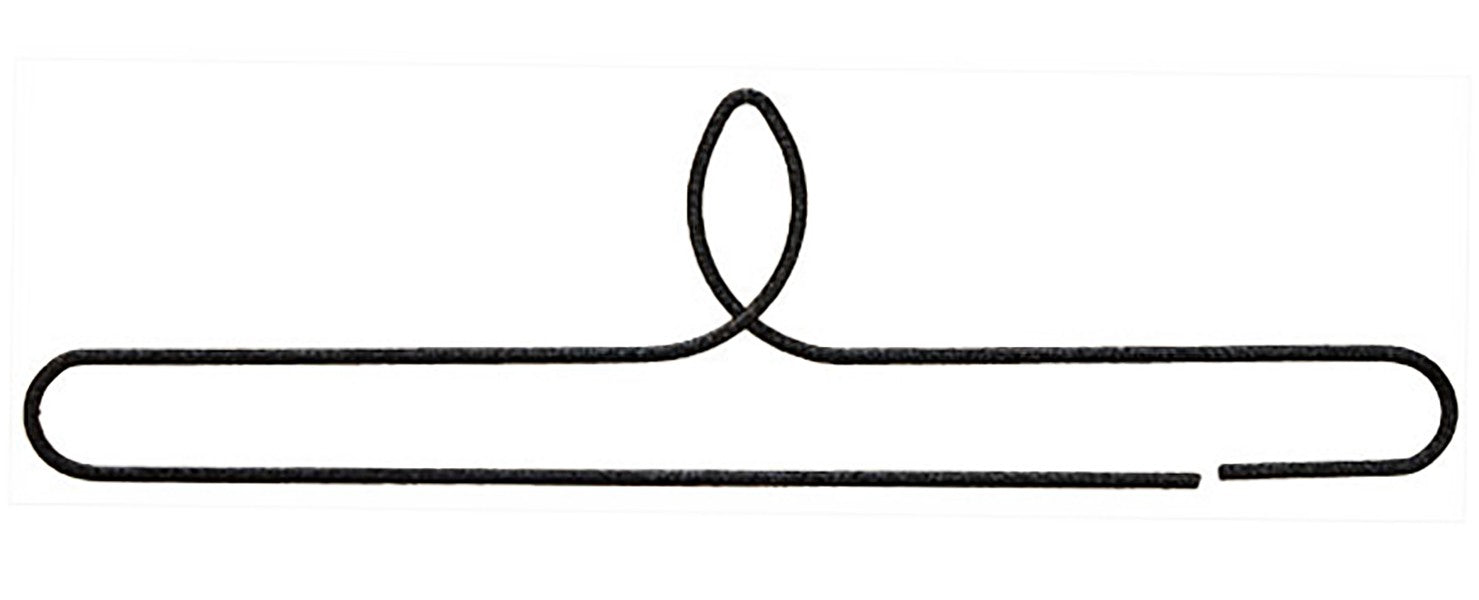6-1/2in Split Bottom Holder Single Leaf Charcoal